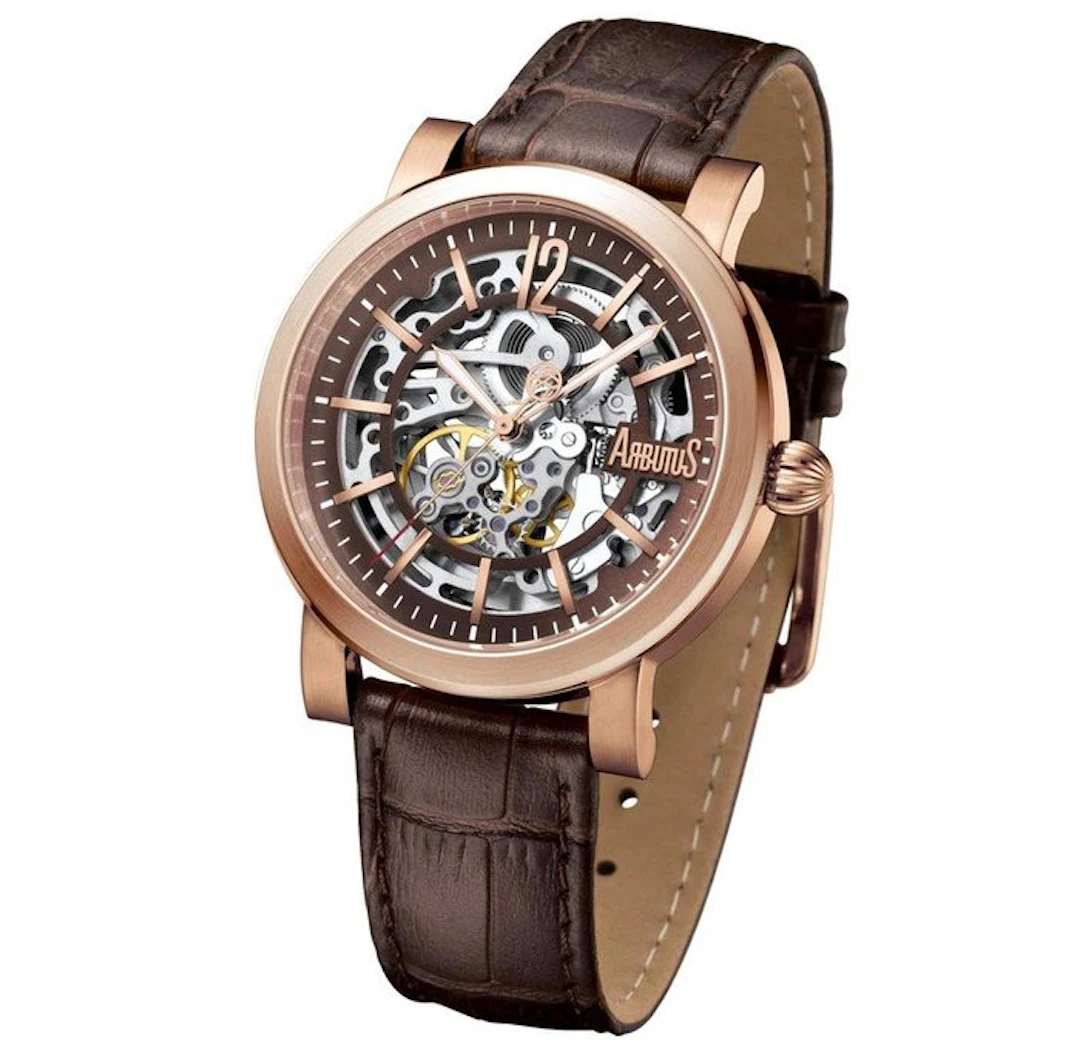 Arbutus - Automatic - Skeleton - Gold - Sapphire - NEW - Men - 2026