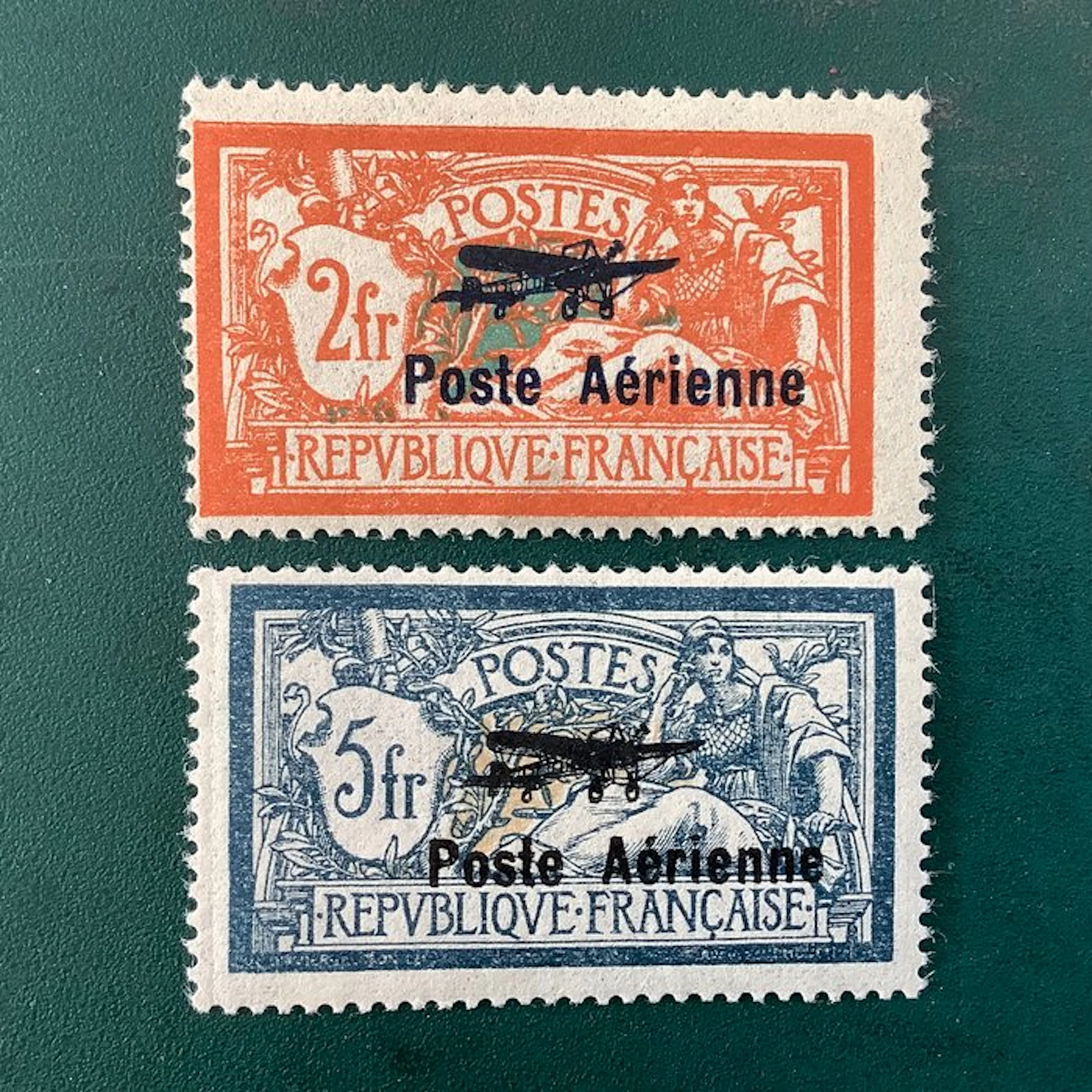 France 1927 - First Airmail - MNH - Yvert 1/2