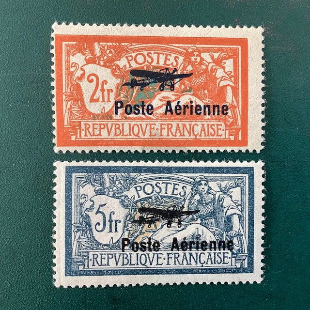 France 1927 - First Airmail - MNH - Yvert 1/2