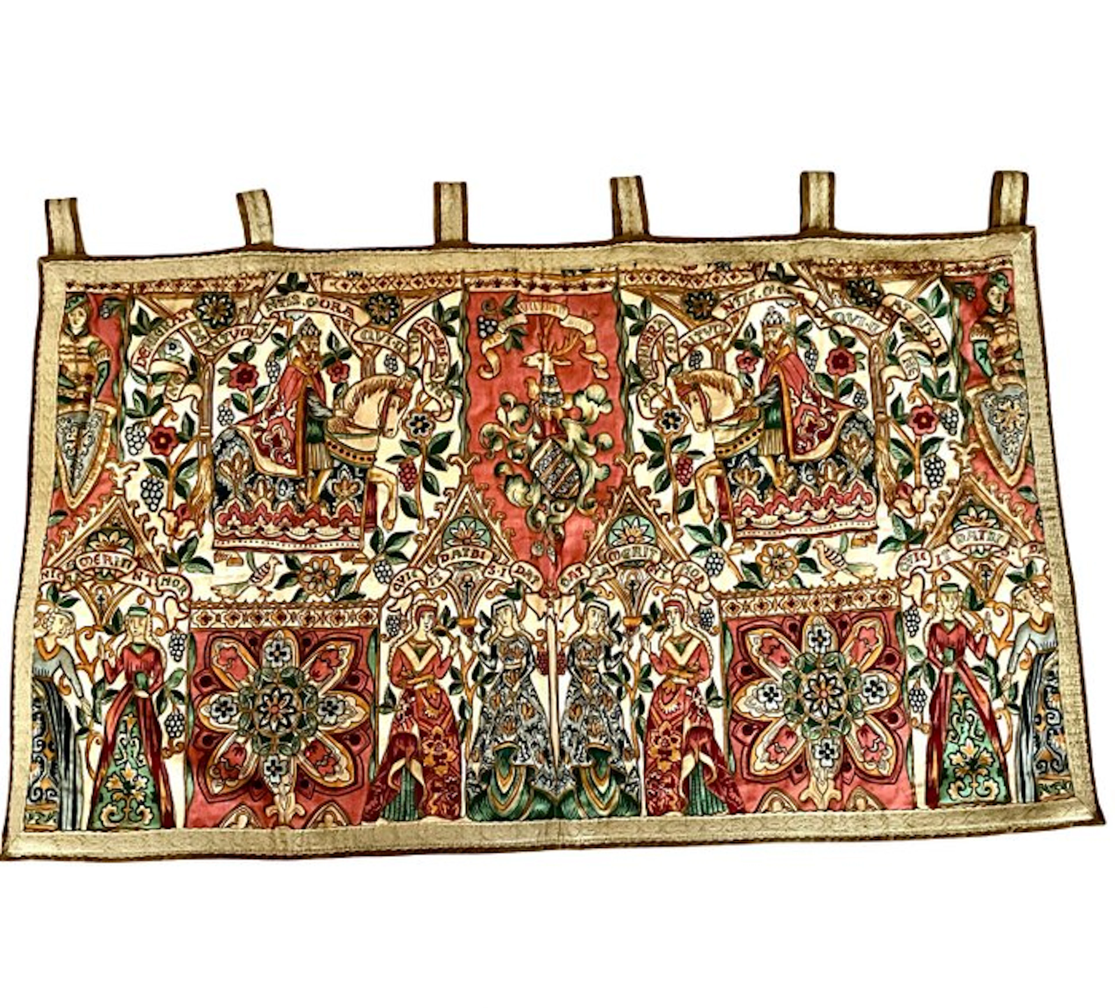 Tapestry - 76 cm - 114 cm - Medieval Scenes