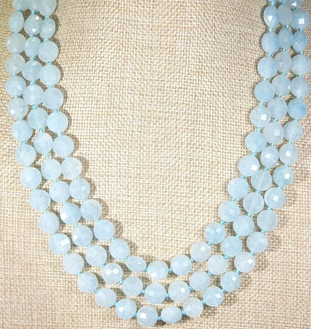 Faceted Aquamarine from Brazil - Symbolism of Purity and...