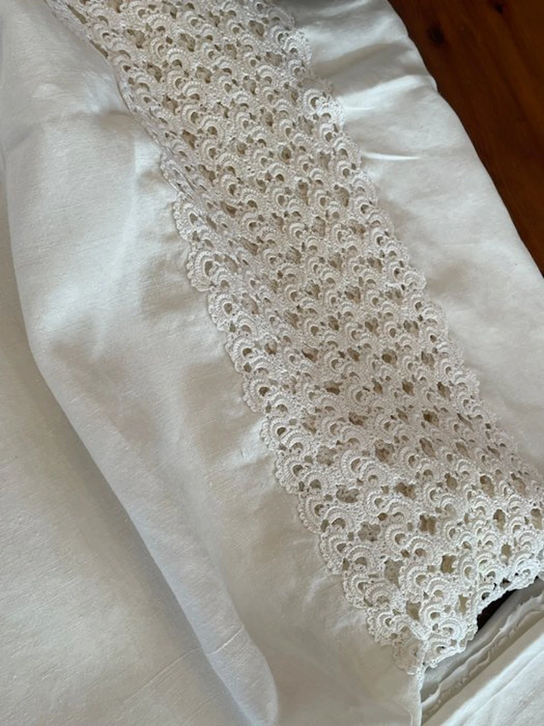 puro lino tessuto a telaio - Crochet lace motifs in the...