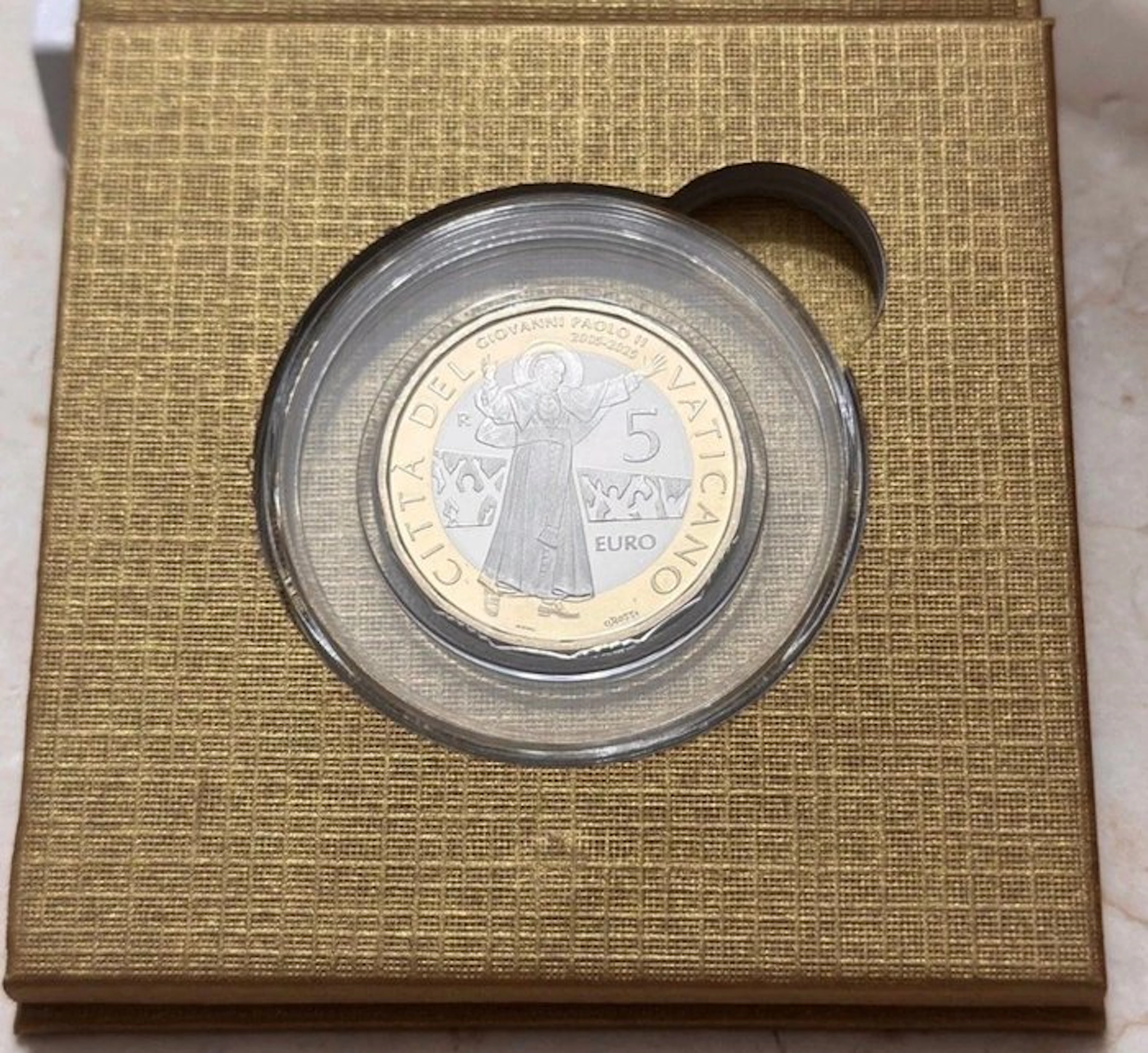 Vatican. 5 Euro 2025 "San Giovanni Paolo II" Proof (No reserve price)