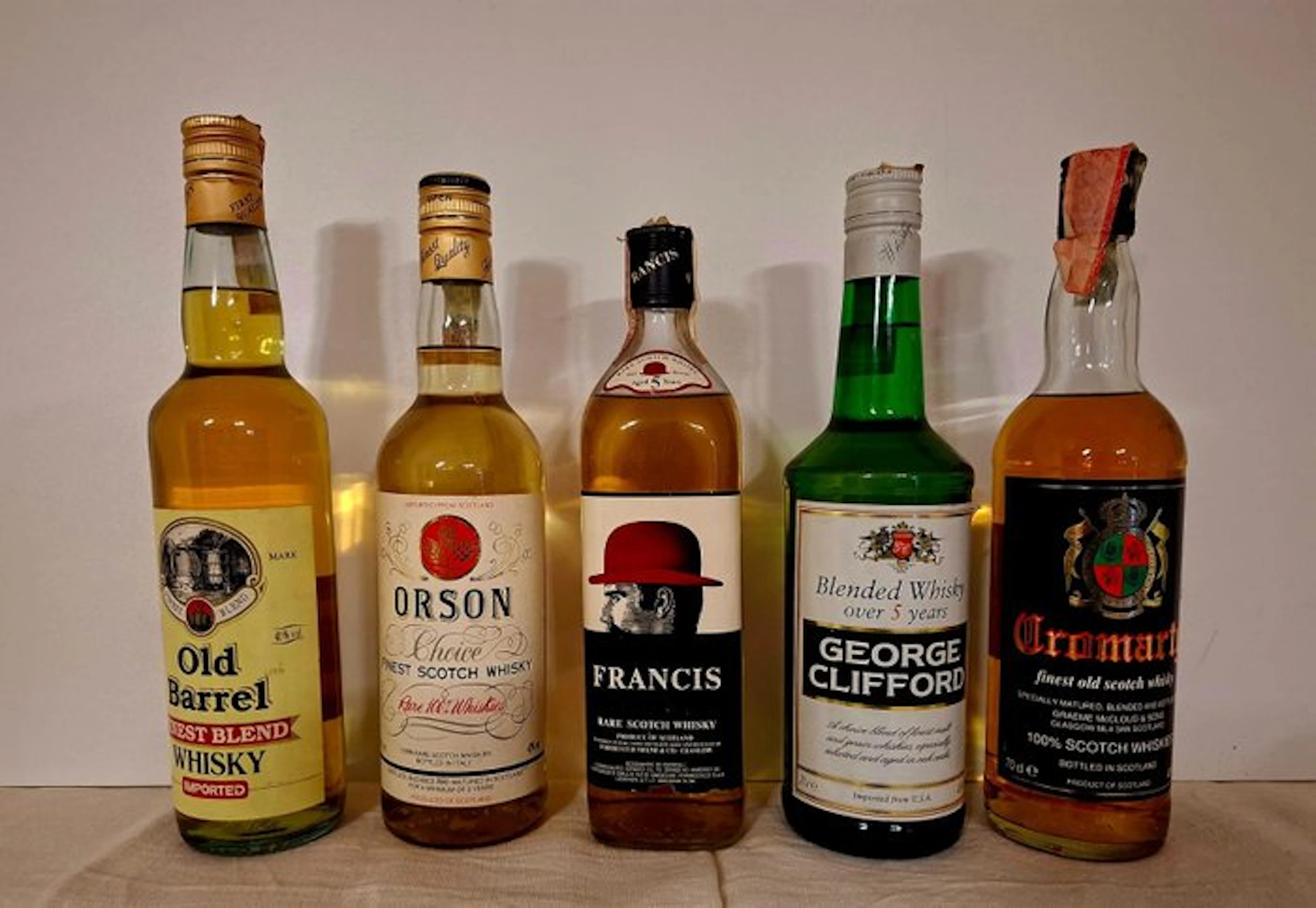 Old Barrel + Orson + Francis + George Clifford 5yo + Cromarty - b