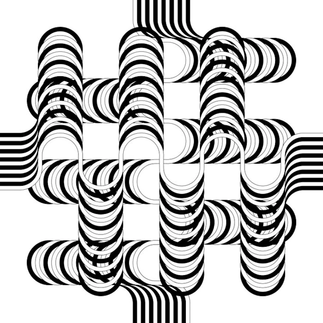 Julio Le Parc (1928) - Larga marcha, 4 bifurcaciones 12