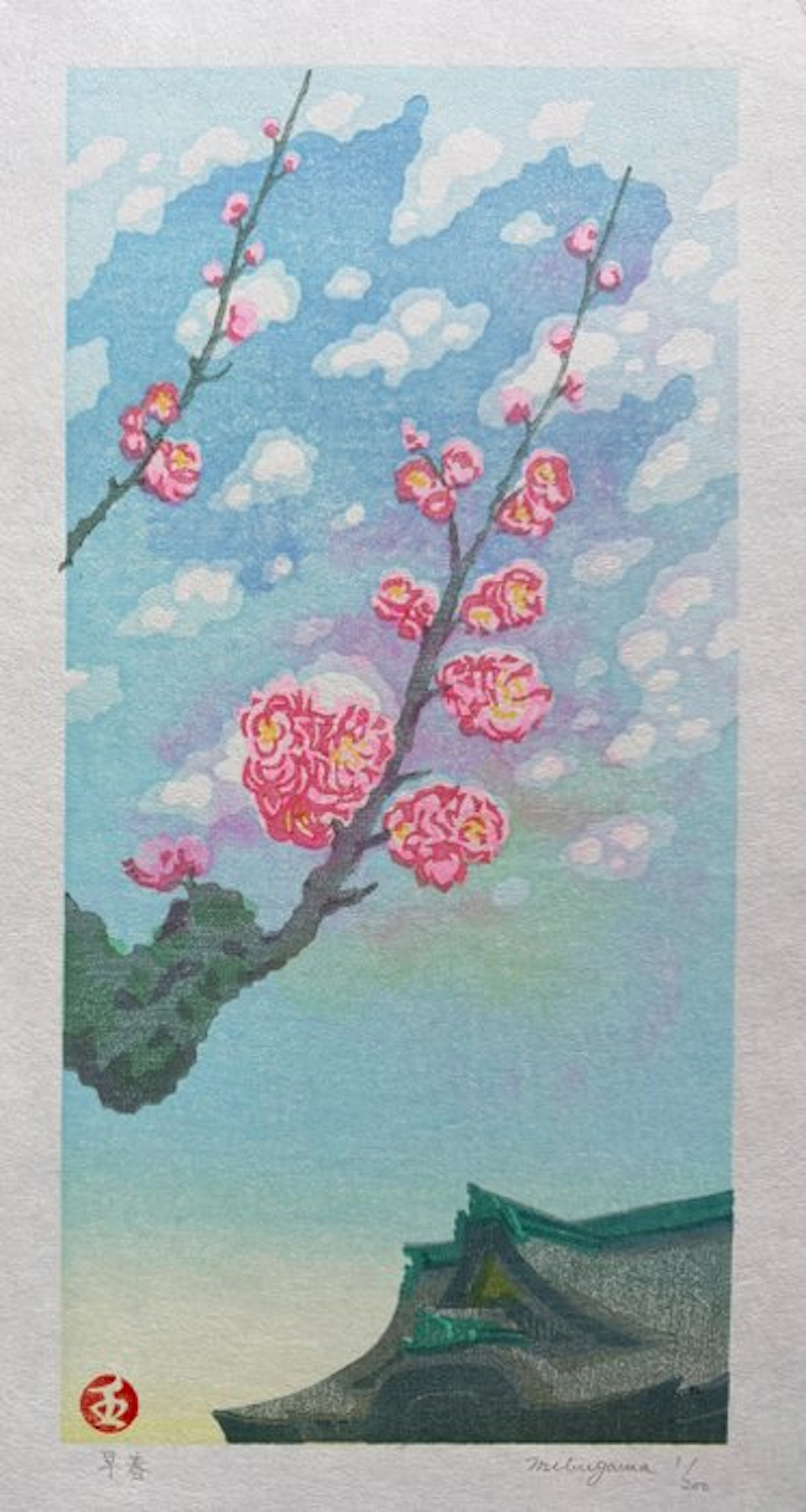 "Early spring" - NO RESERVE ! - Junichi Mibugawa 壬生川純一 (b 1973) - Japan