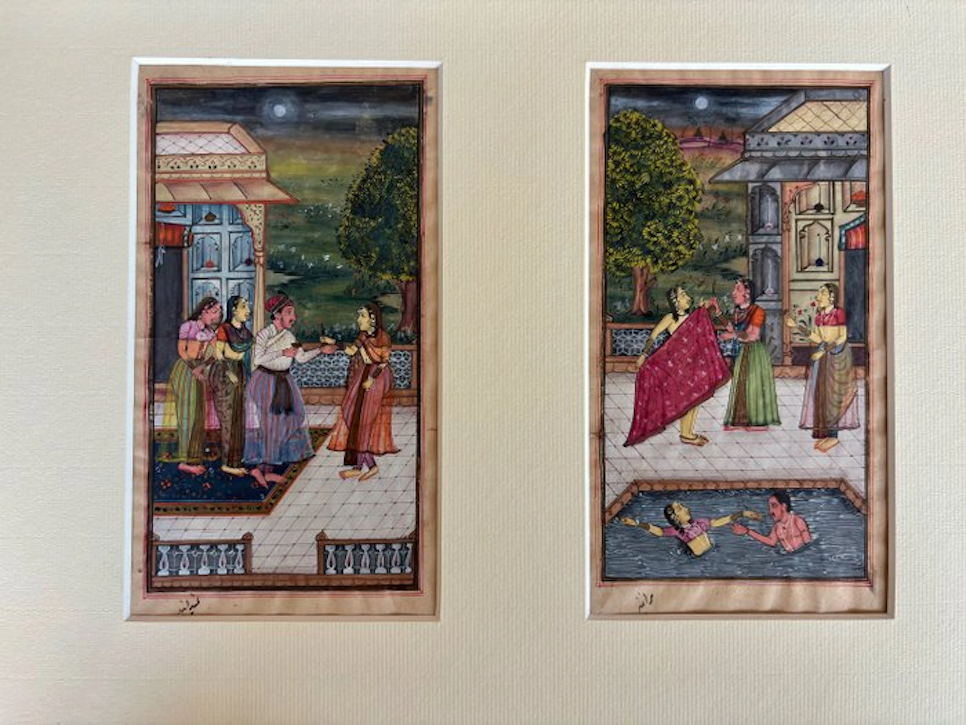 Unknown artist - Indiase en indo Perzische miniaturen.