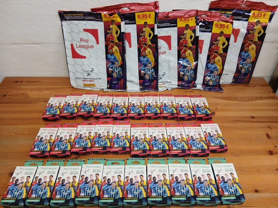 2024/25 Panini belgium pro league 5 starterpacks and 950...