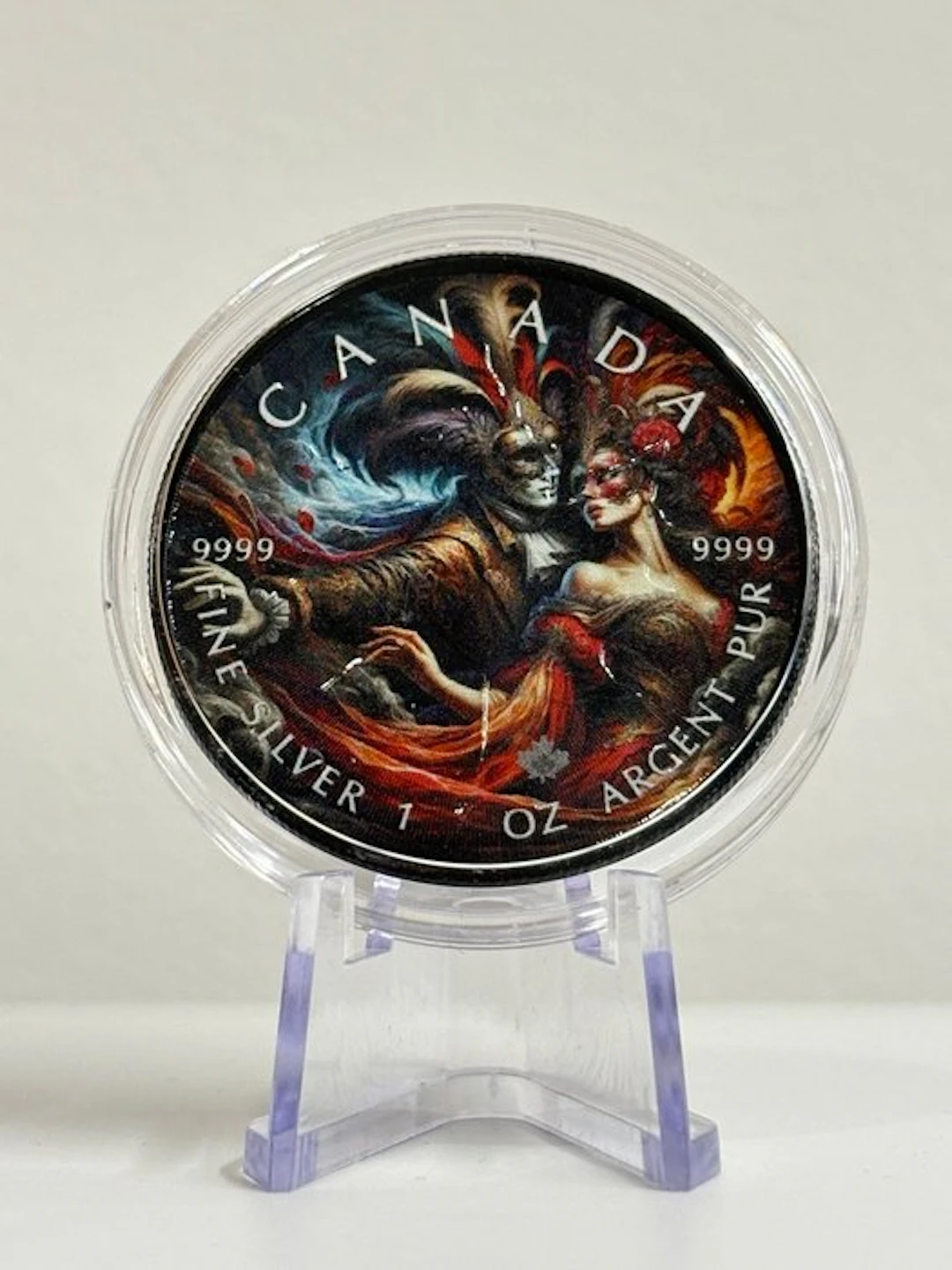 Canada. 5 Dollars 2024 - 1 oz Plata .999 - Maple Leaf "Carnival"