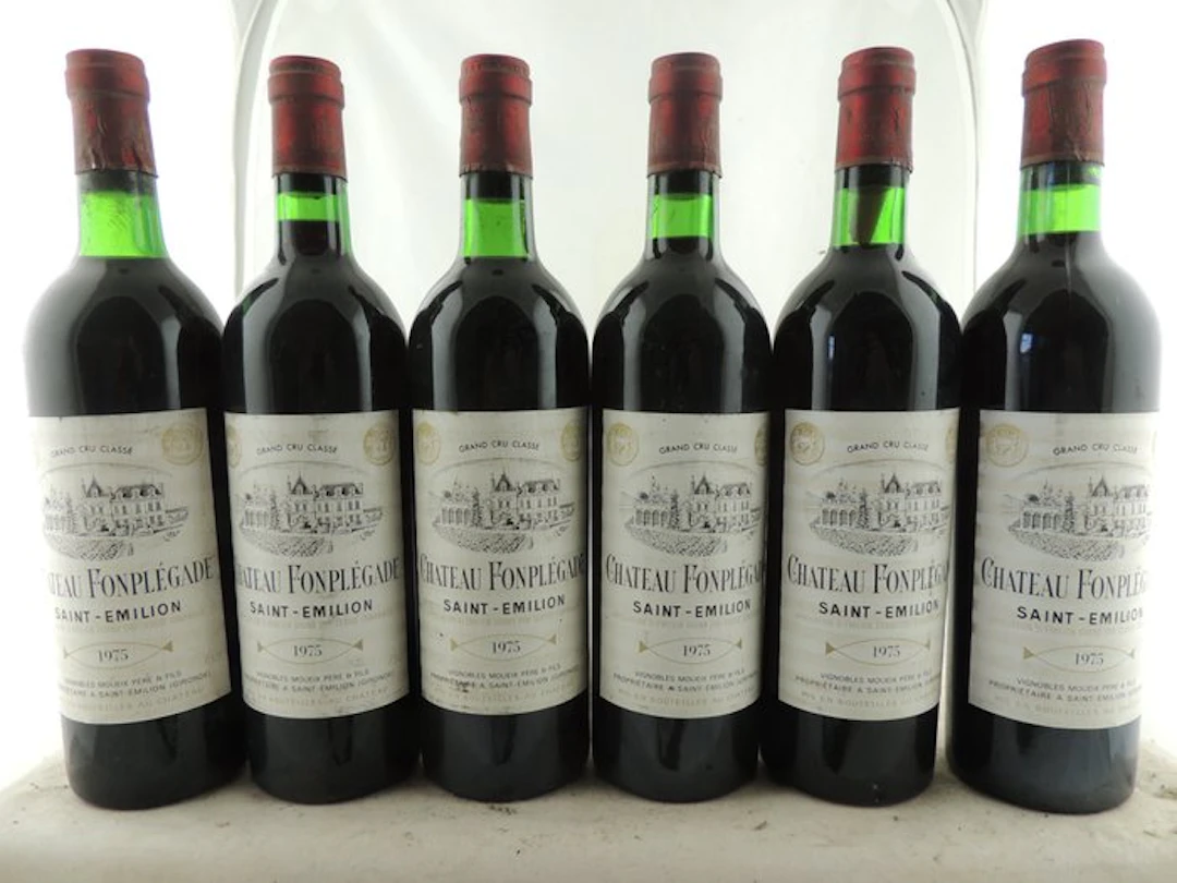 1975 Château Fonplégade - Saint-Émilion Grand Cru Classé - 6 Bottles (0.75L)
