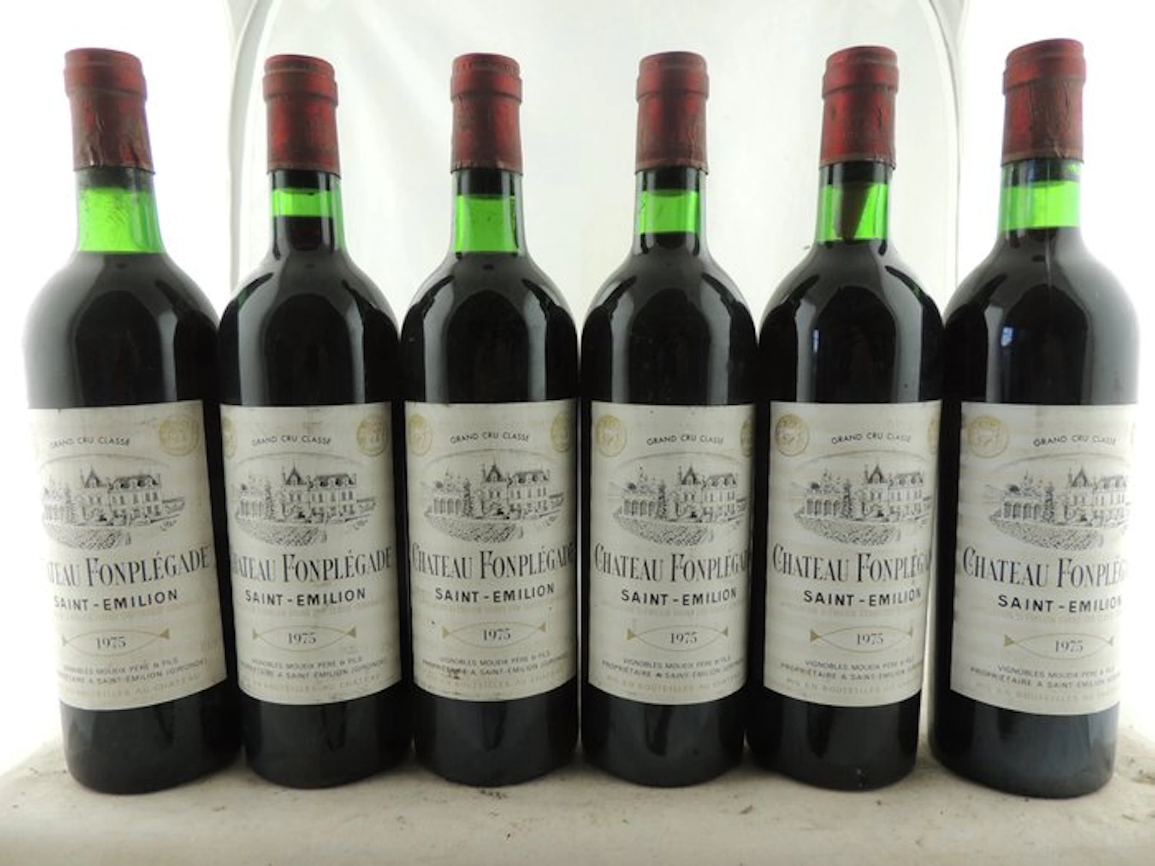 1975 Château Fonplégade - Saint-Émilion Grand Cru Classé - 6 Bottles (0.75L)