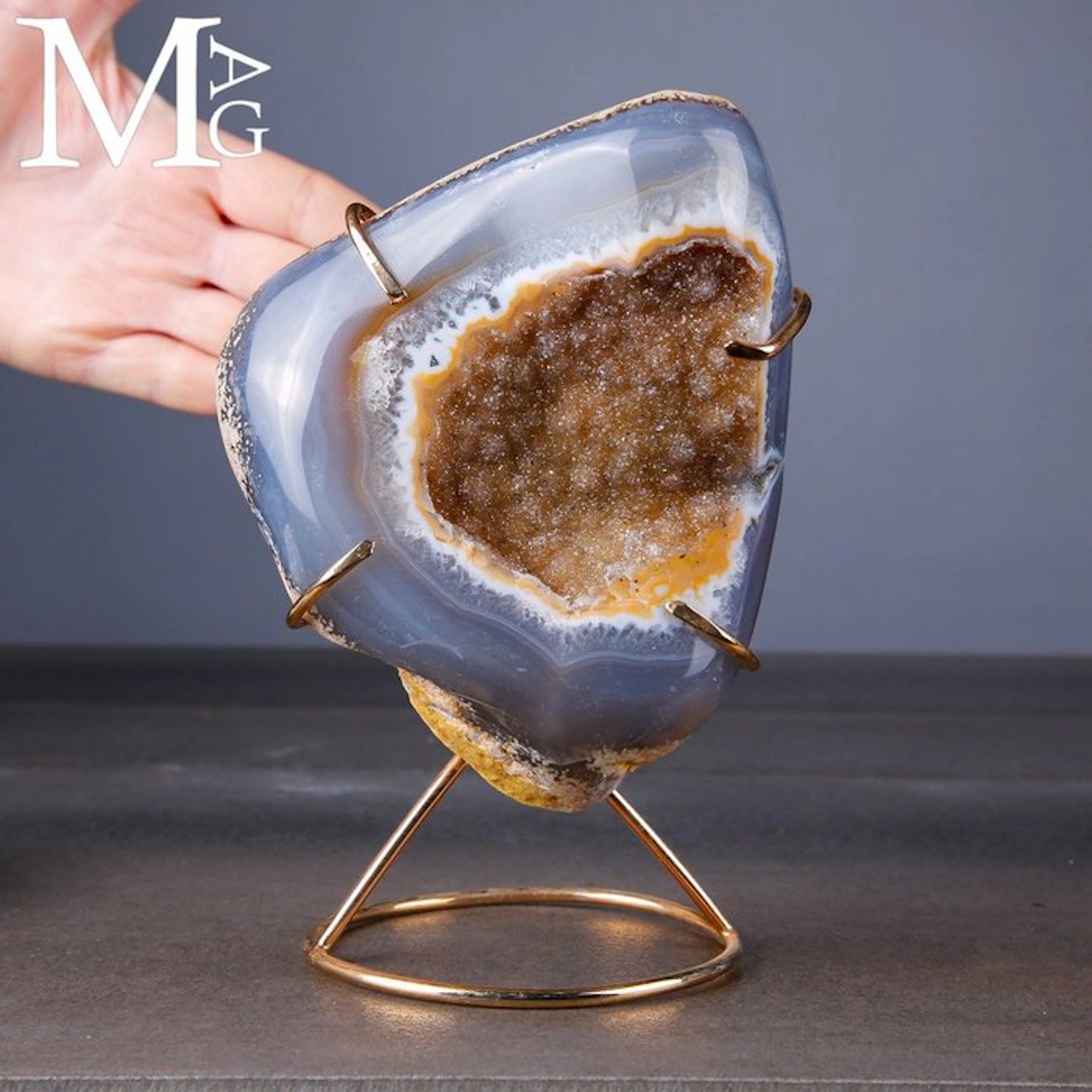 Natural Mineral Geode with Wonderful Inner...