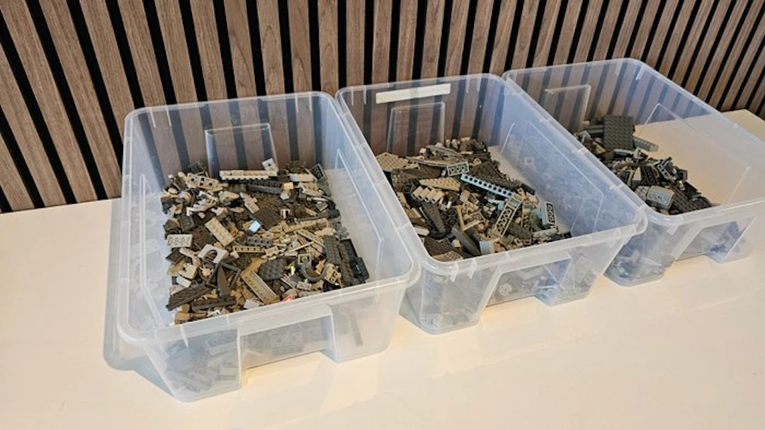 LEGO Pieces - 1000 Pieces - Grijs