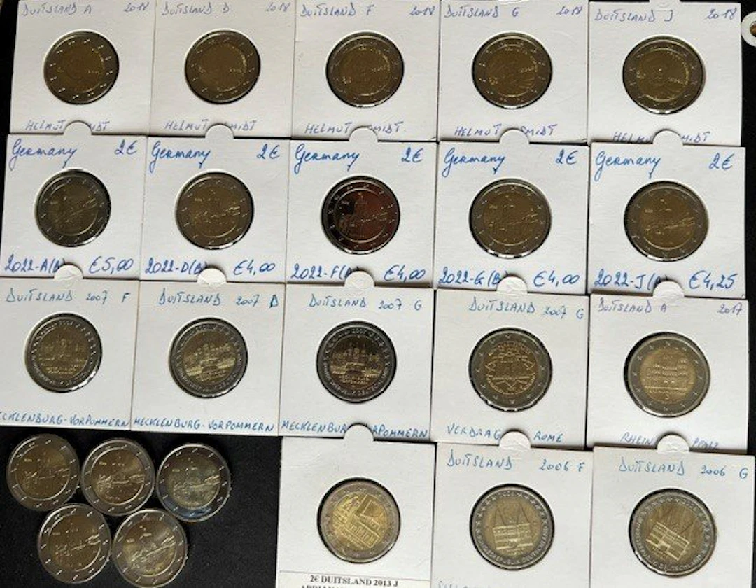 Germany. 2 Euro 2006/2022 (23 stuks - met 3 complete series) (No reserve price)