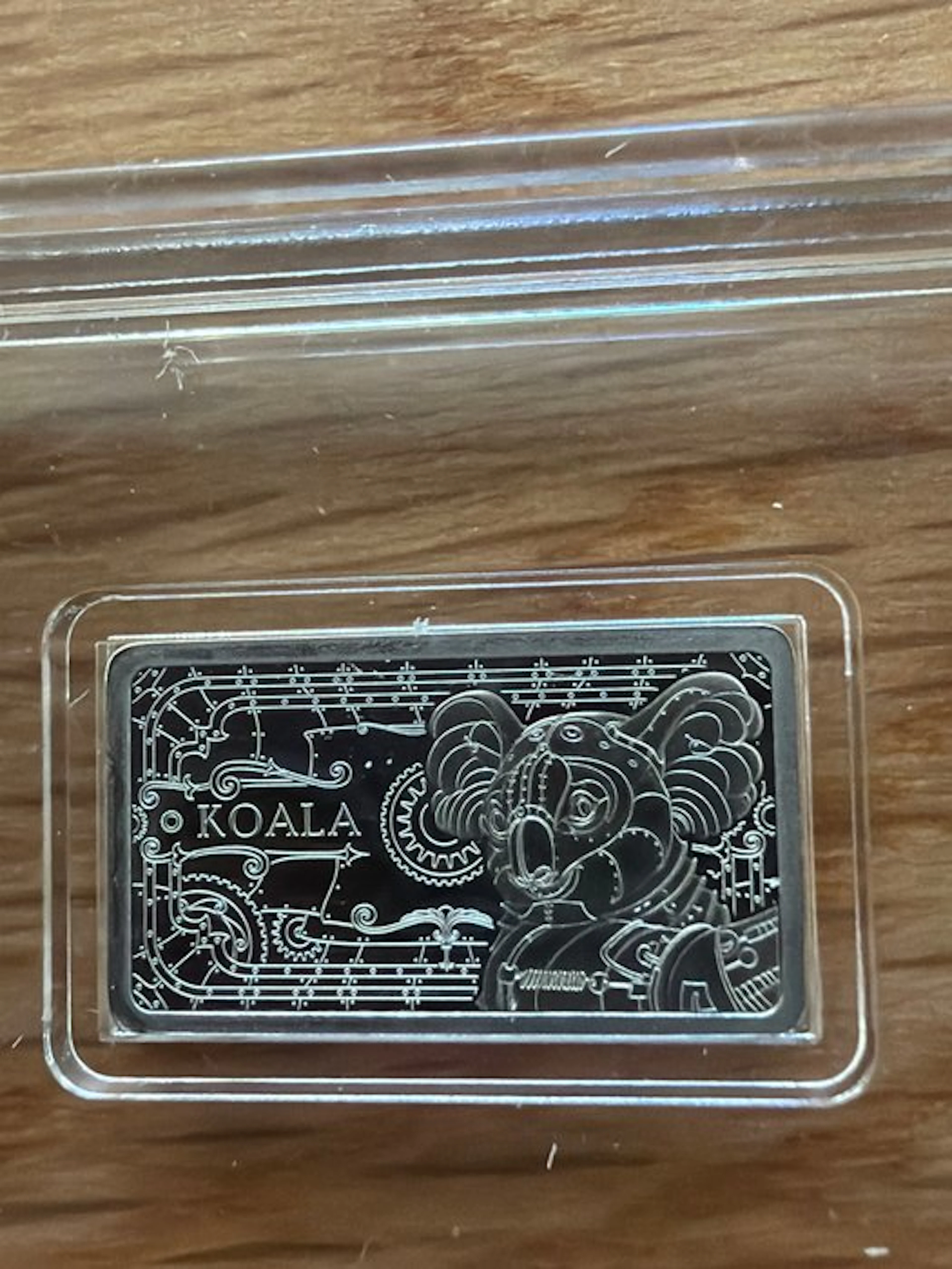 World. Platin Bar Koala , 1/100 oz (.999) (No reserve price)