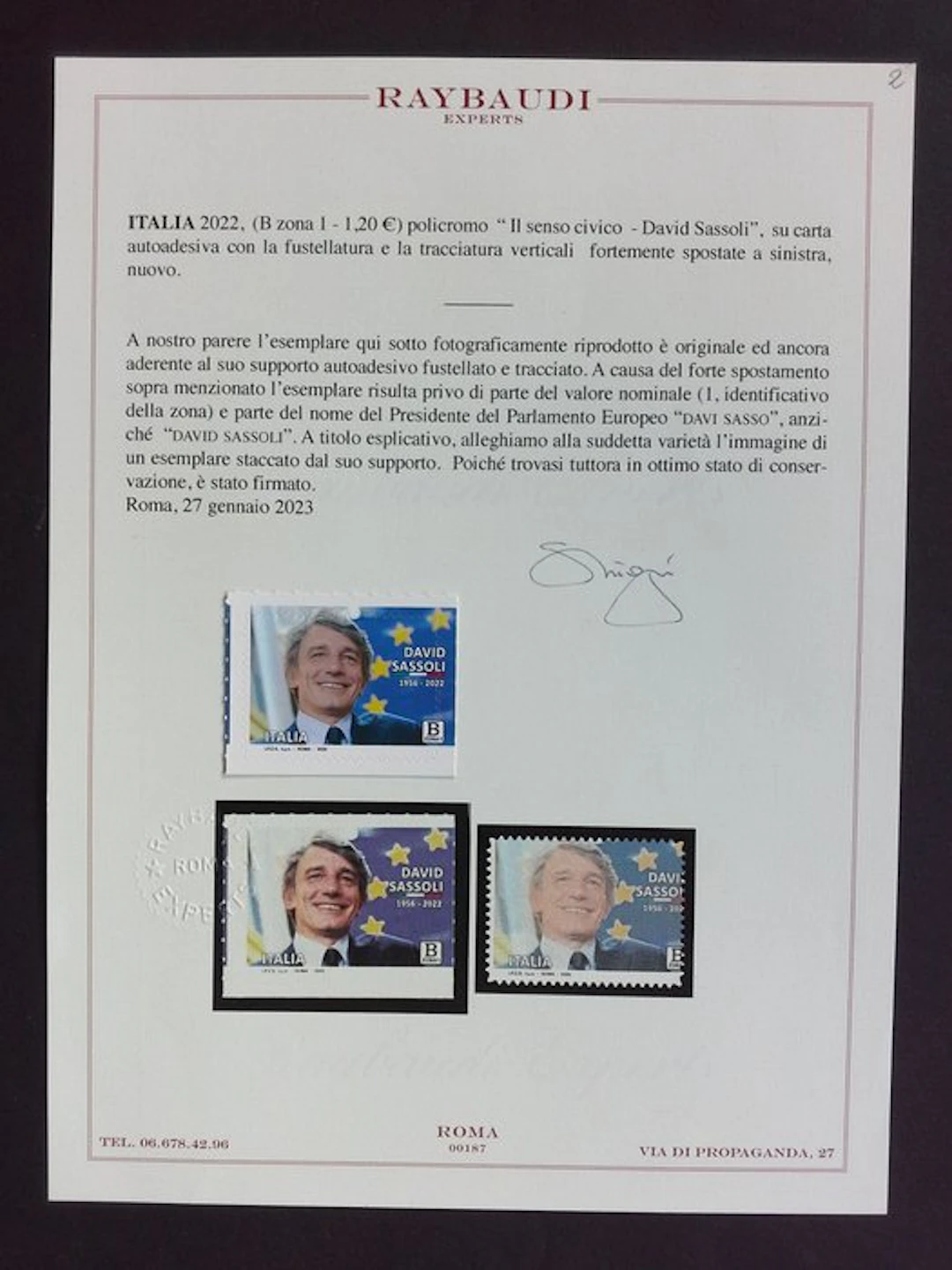 Italian Republic 2022 - Variety: The Civic Sense - David...