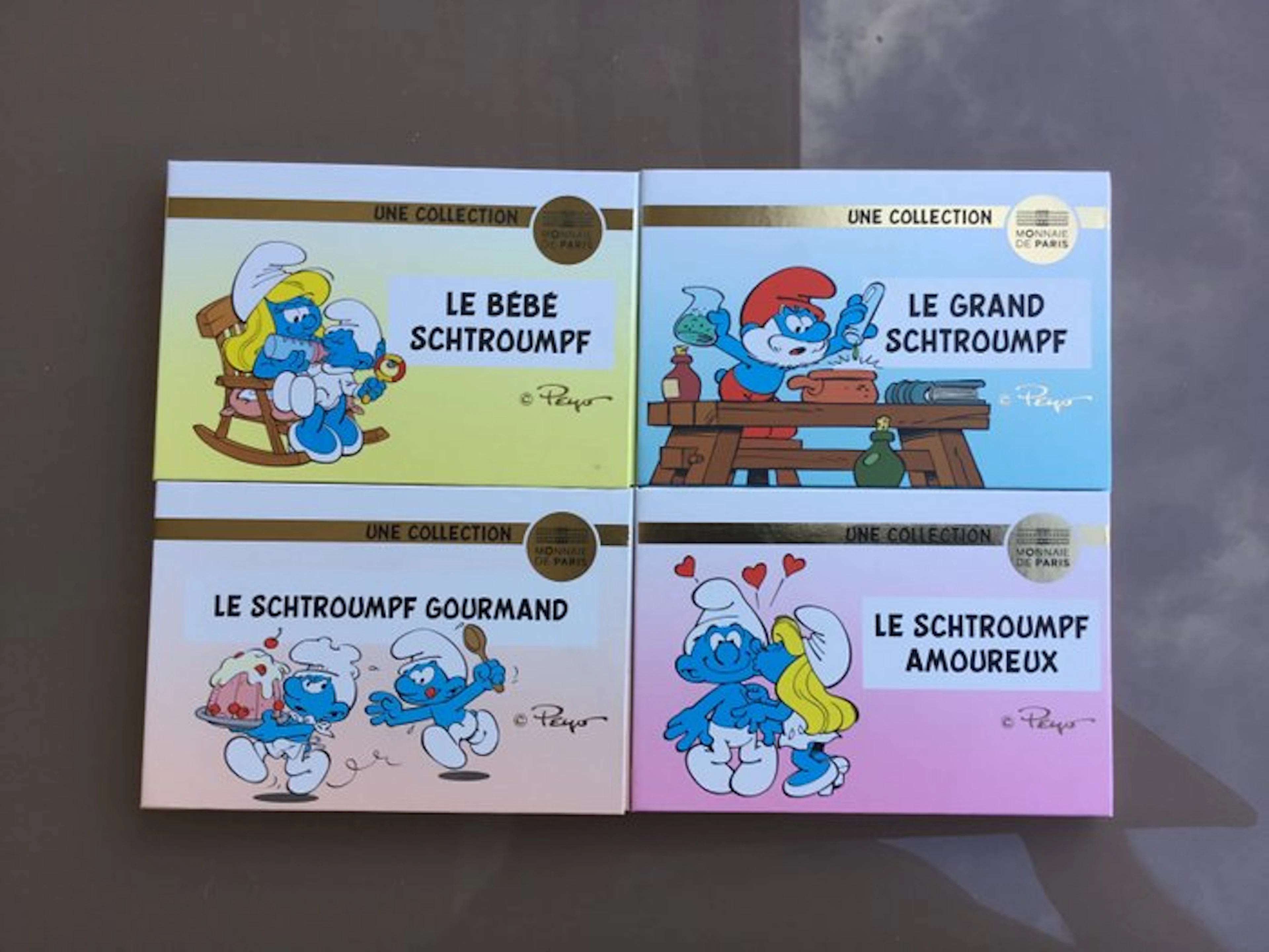 France. 50 Euro 2020 "Les Schtroumpfs" (4 coins)