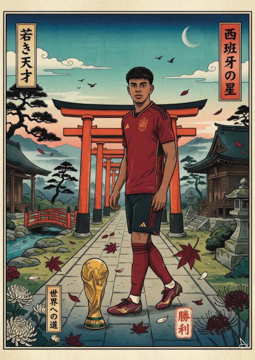 ANDSAL - Lamine Yamal Spain - Ukiyo-e World Cup Special Limited Edition