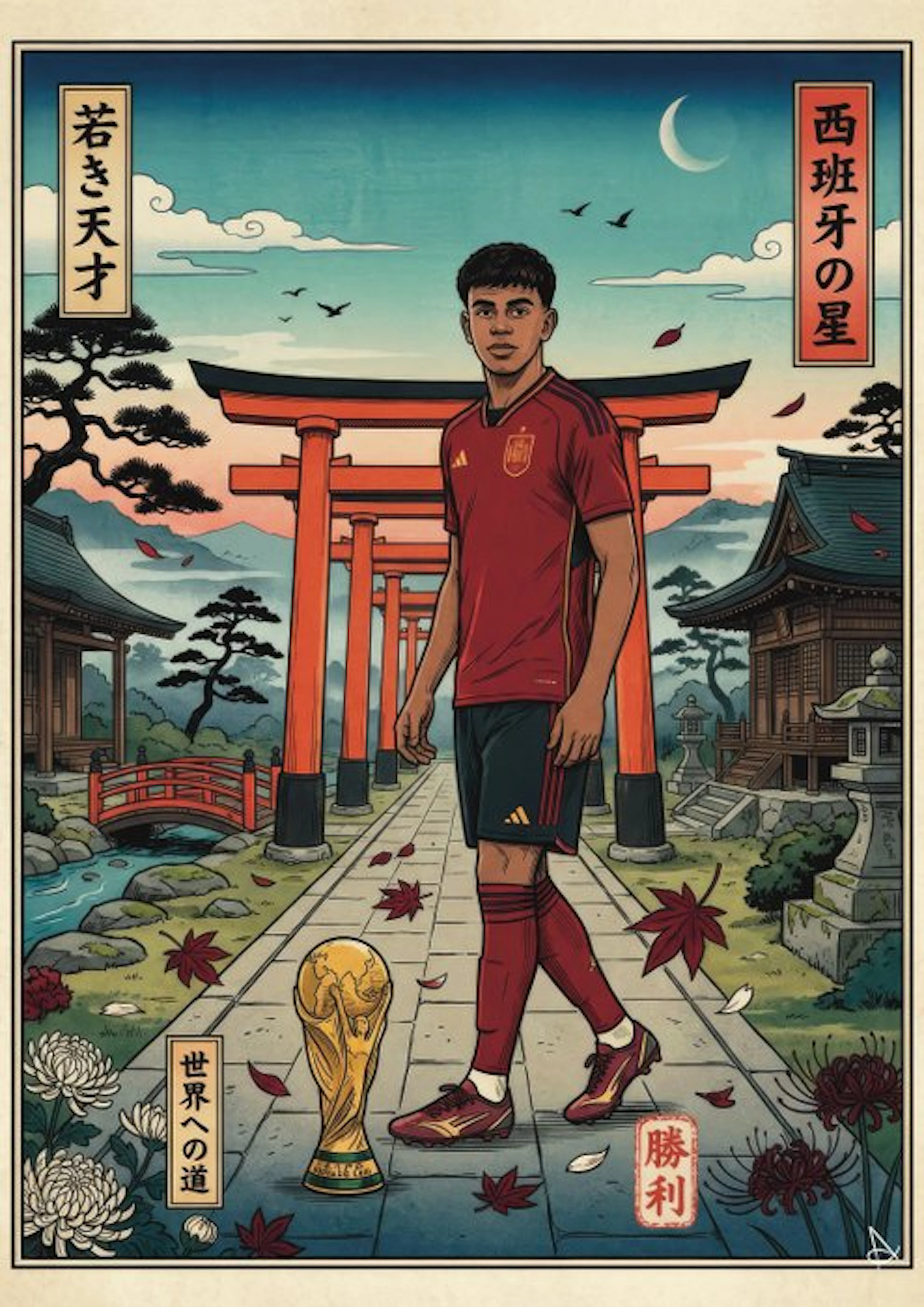 ANDSAL - Lamine Yamal Spain - Ukiyo-e World Cup Special Limited Edition