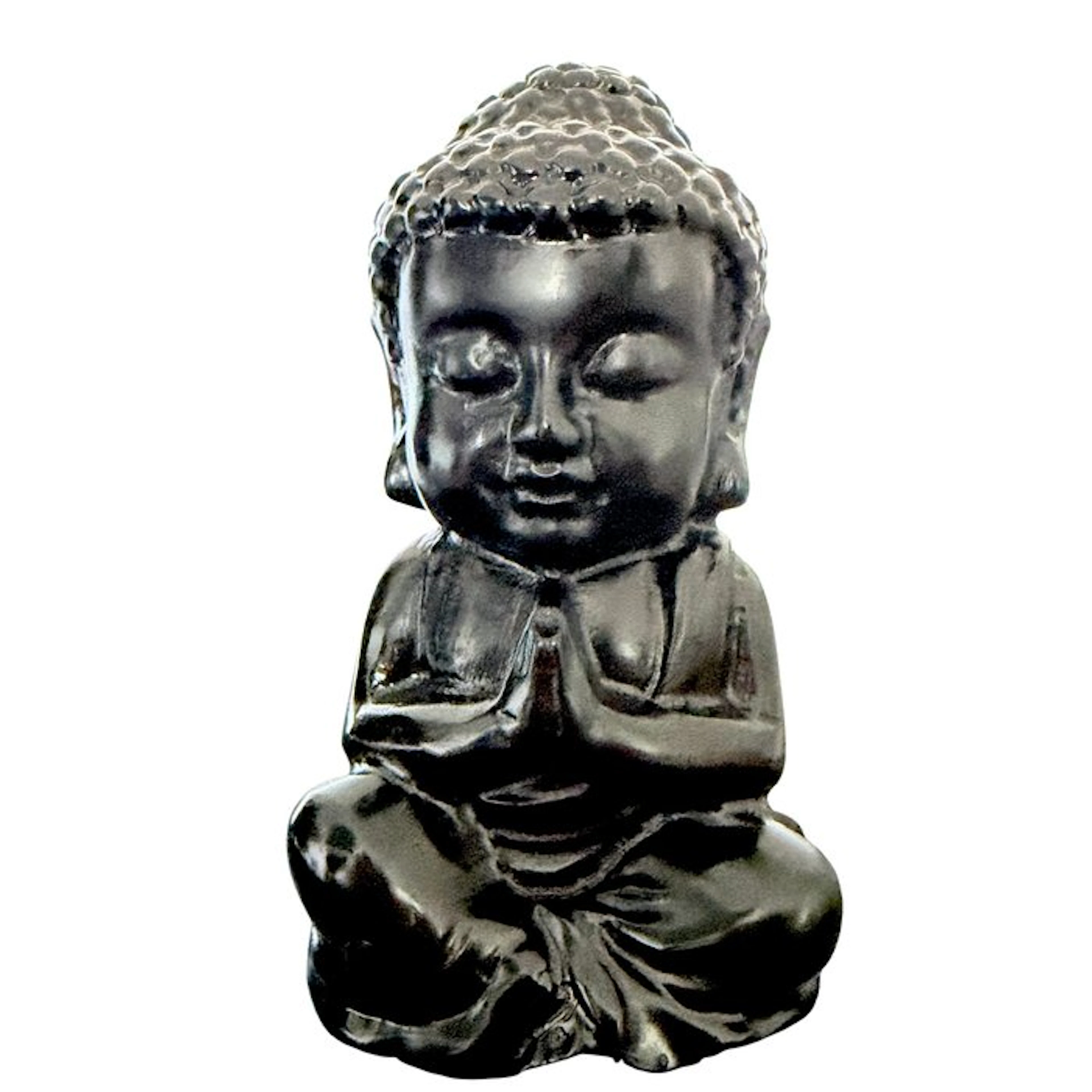 XXL Obsidian Buddha - premium Carving - Height: 150 mm...