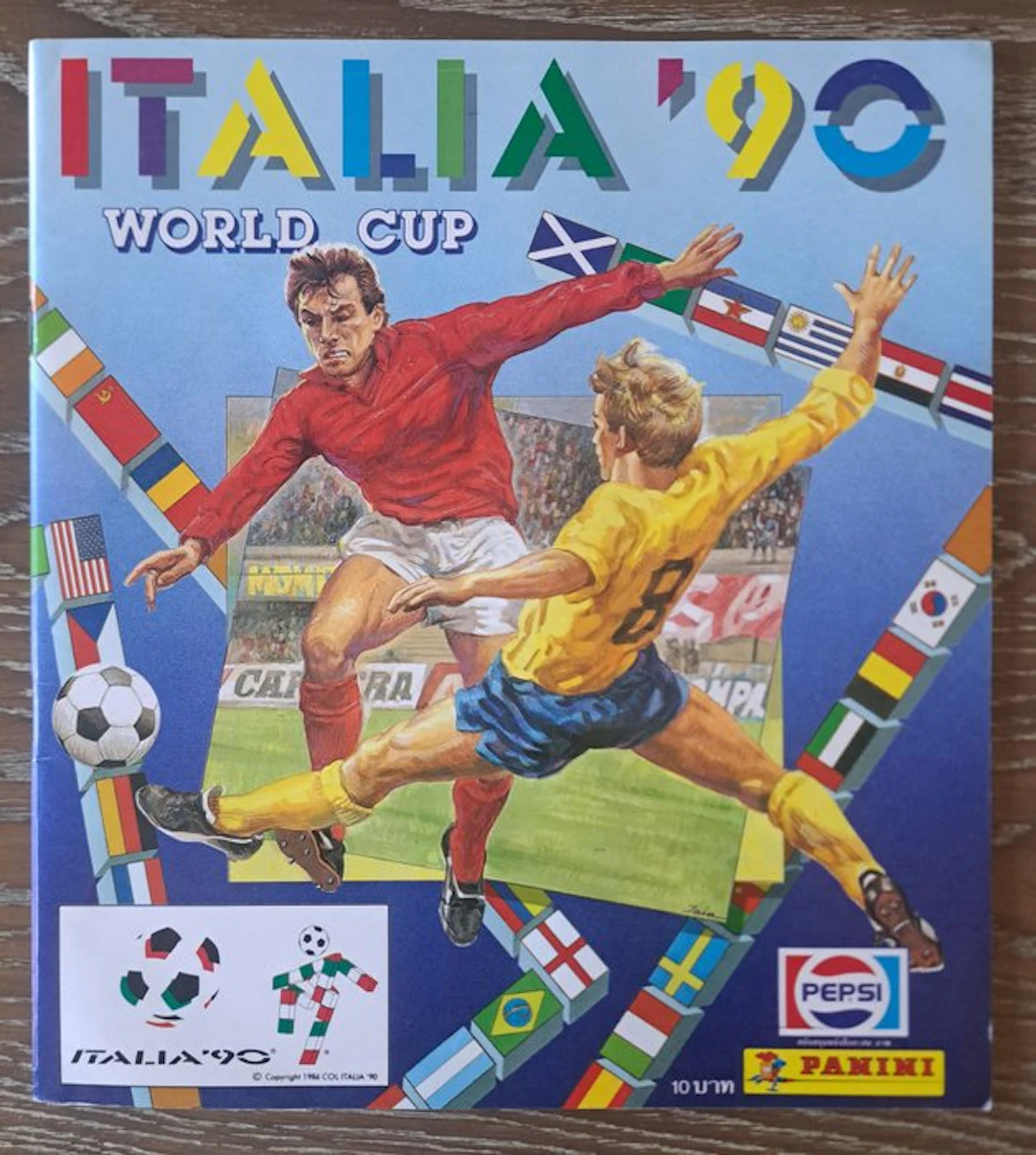 Panini World Cup Italia 90 - Ultra rare Thai Pepsi...