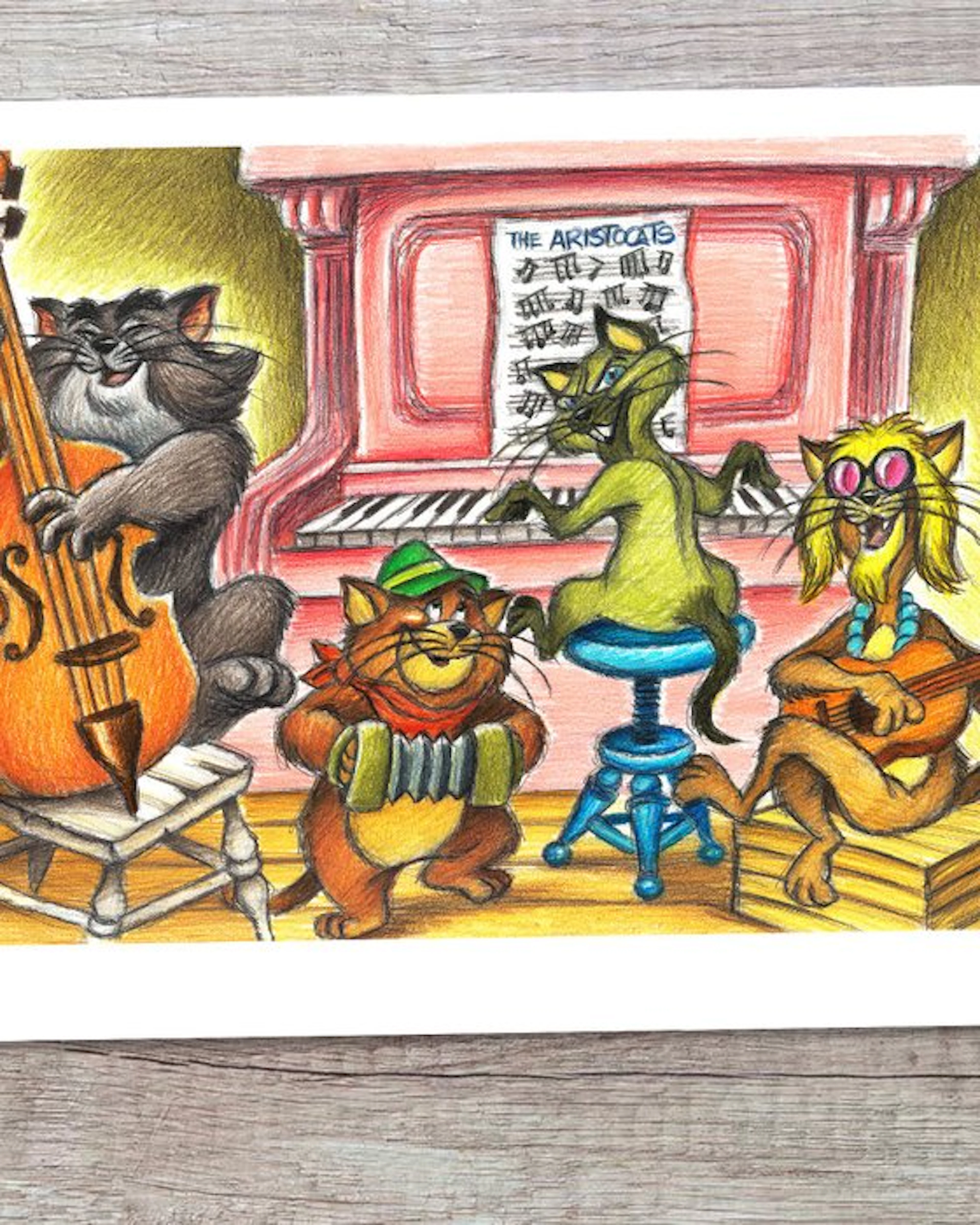 Vizcarra - The Aristocats - Hand Signed Fine Art Giclée