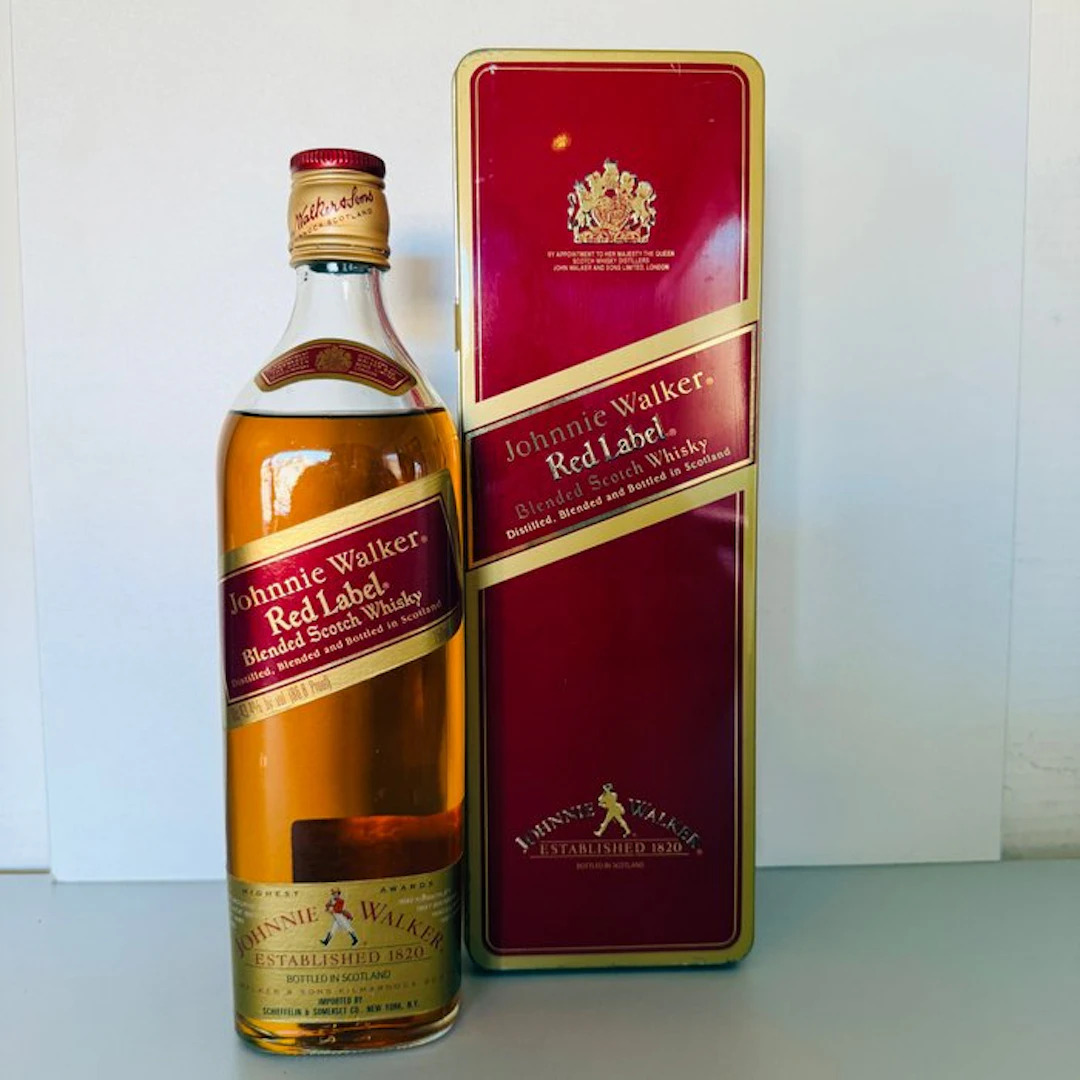 Johnnie Walker Red Label - Vintage US Import - b. 1980s - 75cl