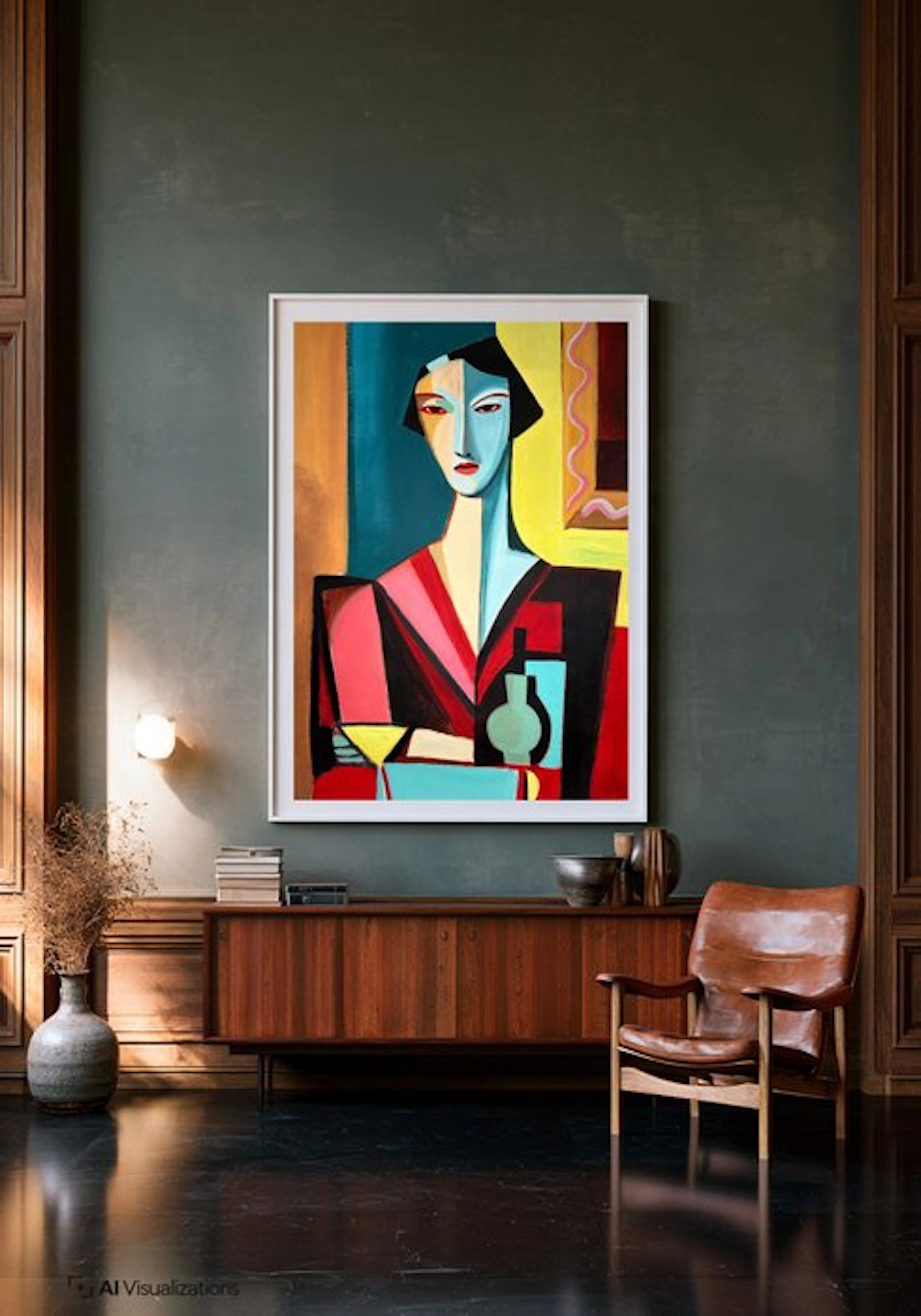 E. Pérez Lezcano - Interior con figura II XL (No Reserve)