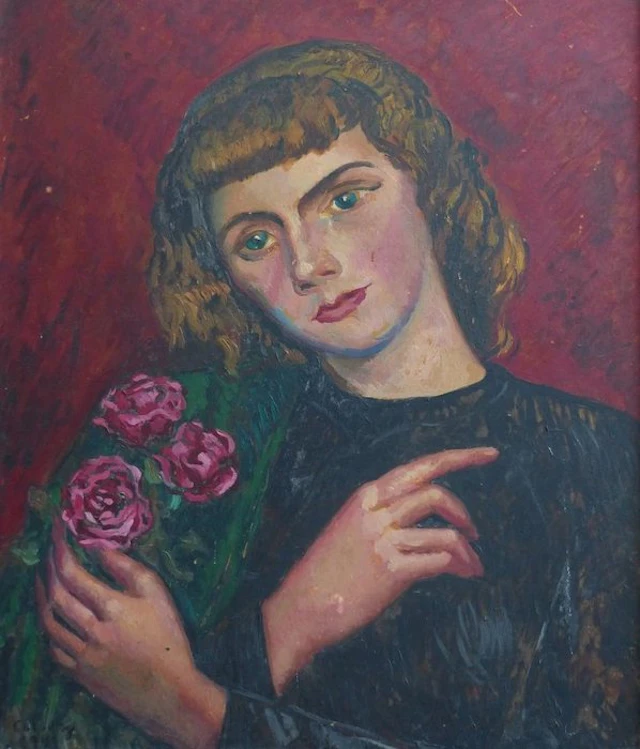 Jaime Colson (1901-1975) - La femme aux roses
