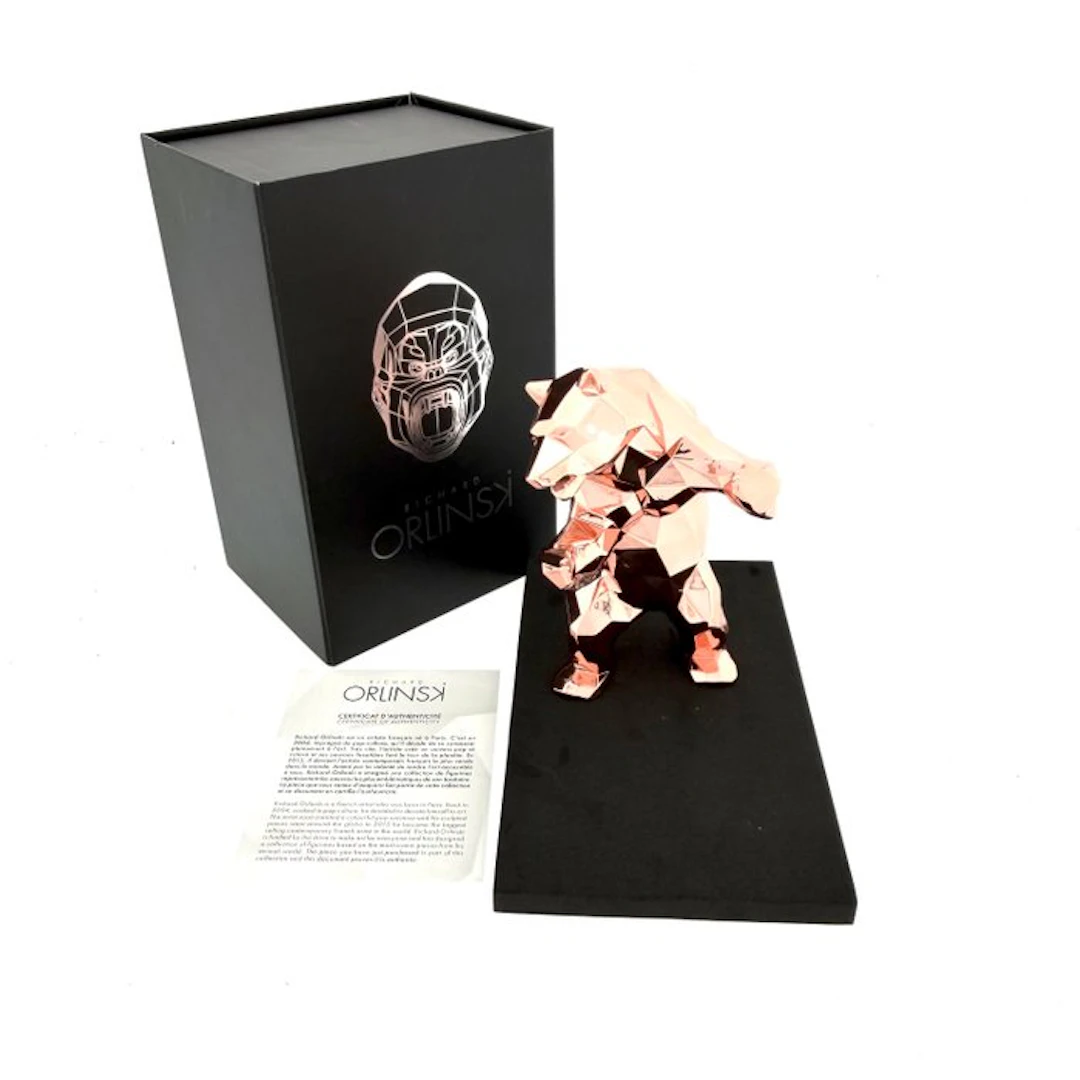 Richard Orlinski (1966) - Bear Rose gold Spirit incl COA