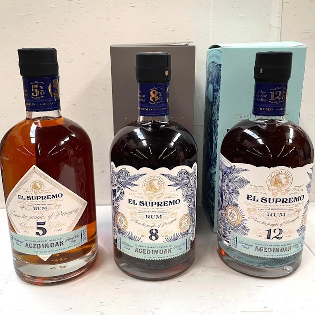 El Supremo SAS Aurian - 5yo + 8yo + 12yo - 700ml - 3 bottles
