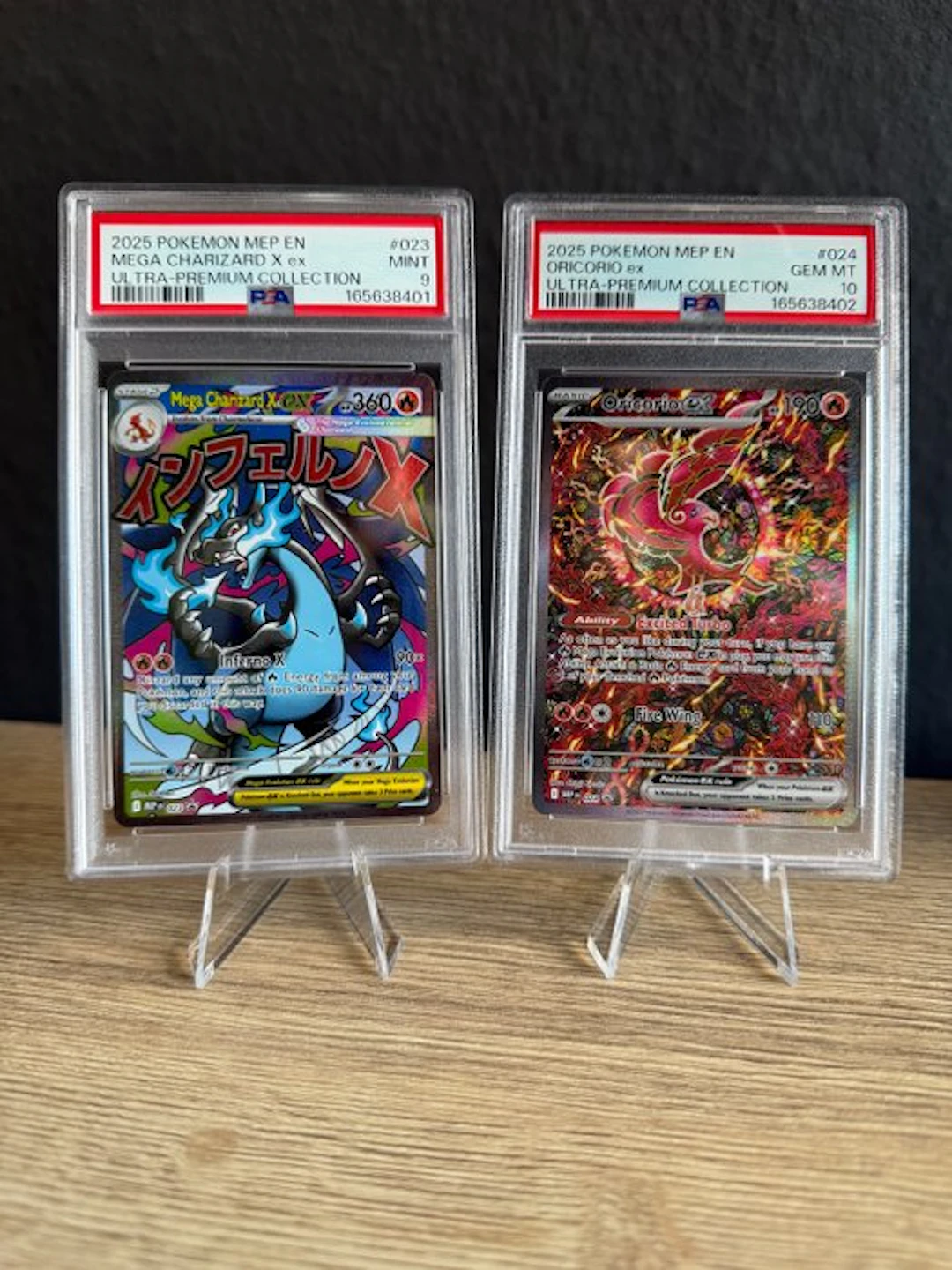 Pokémon - 2 Graded card - Mega Charizard X ex #023...