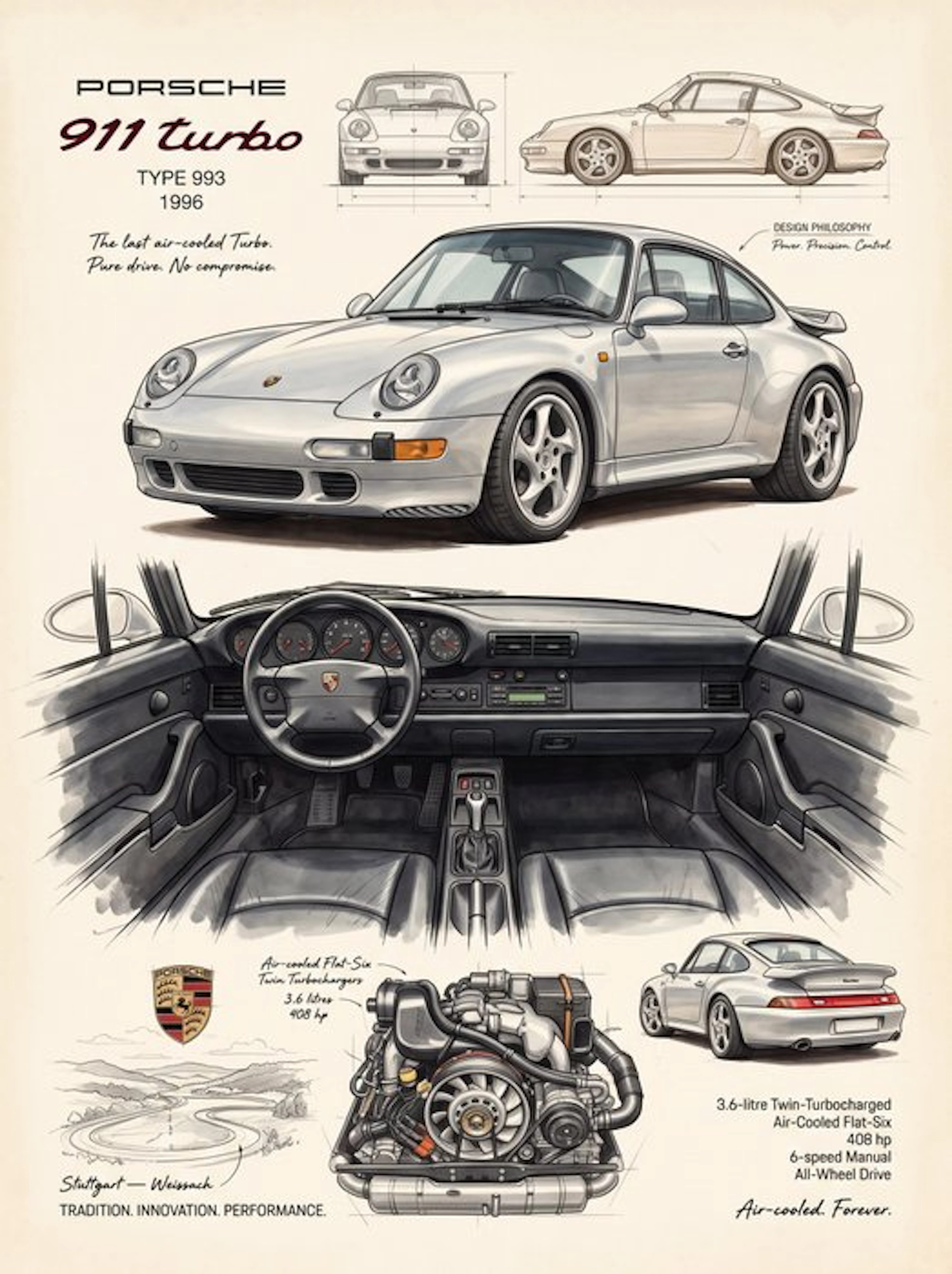 Shmidt.Art - Porsche 911 turbo - 1990s