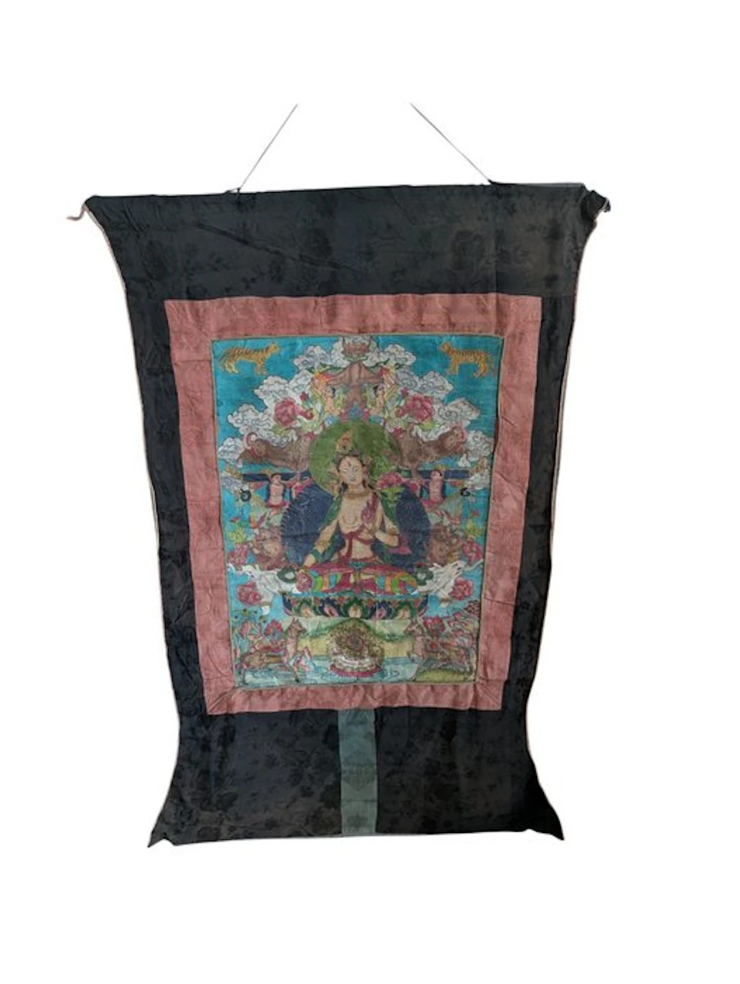 Old Tibetan thangka 'White Tara'. Circa 1950–1970 - Tibet - 1950-1970