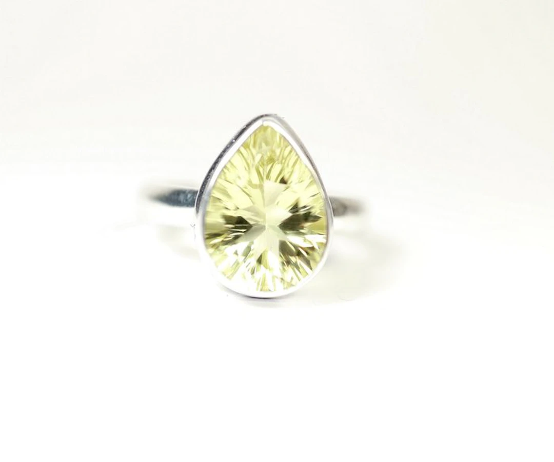 Lemon Topas Ring / new- 5 g - (1)