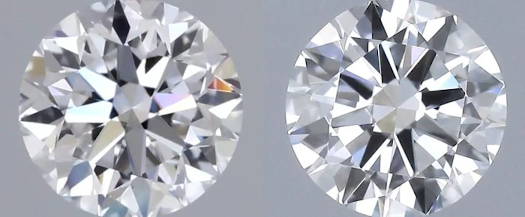2 pcs Diamond (Natural) - 1.00 ct - Round - D (colourless)