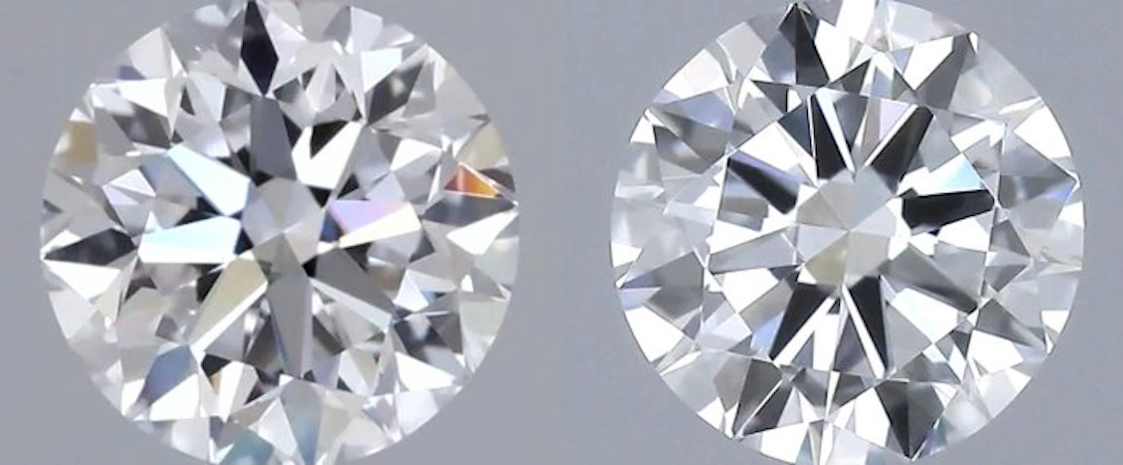 2 pcs Diamond (Natural) - 1.00 ct - Round - D (colourless)