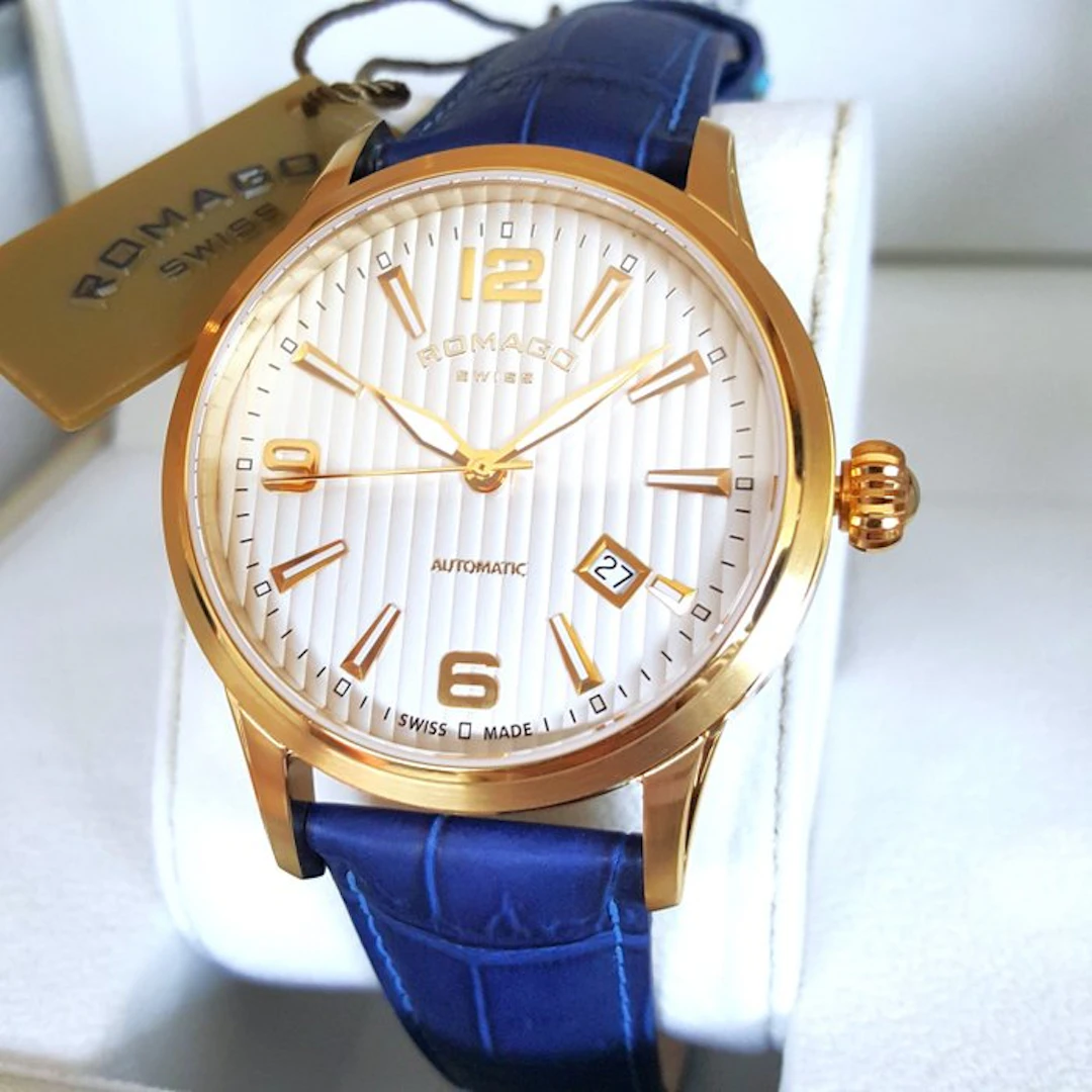 Romago - Swiss Automatic - 28 Jewels - Gold - NEW - Men - 2026