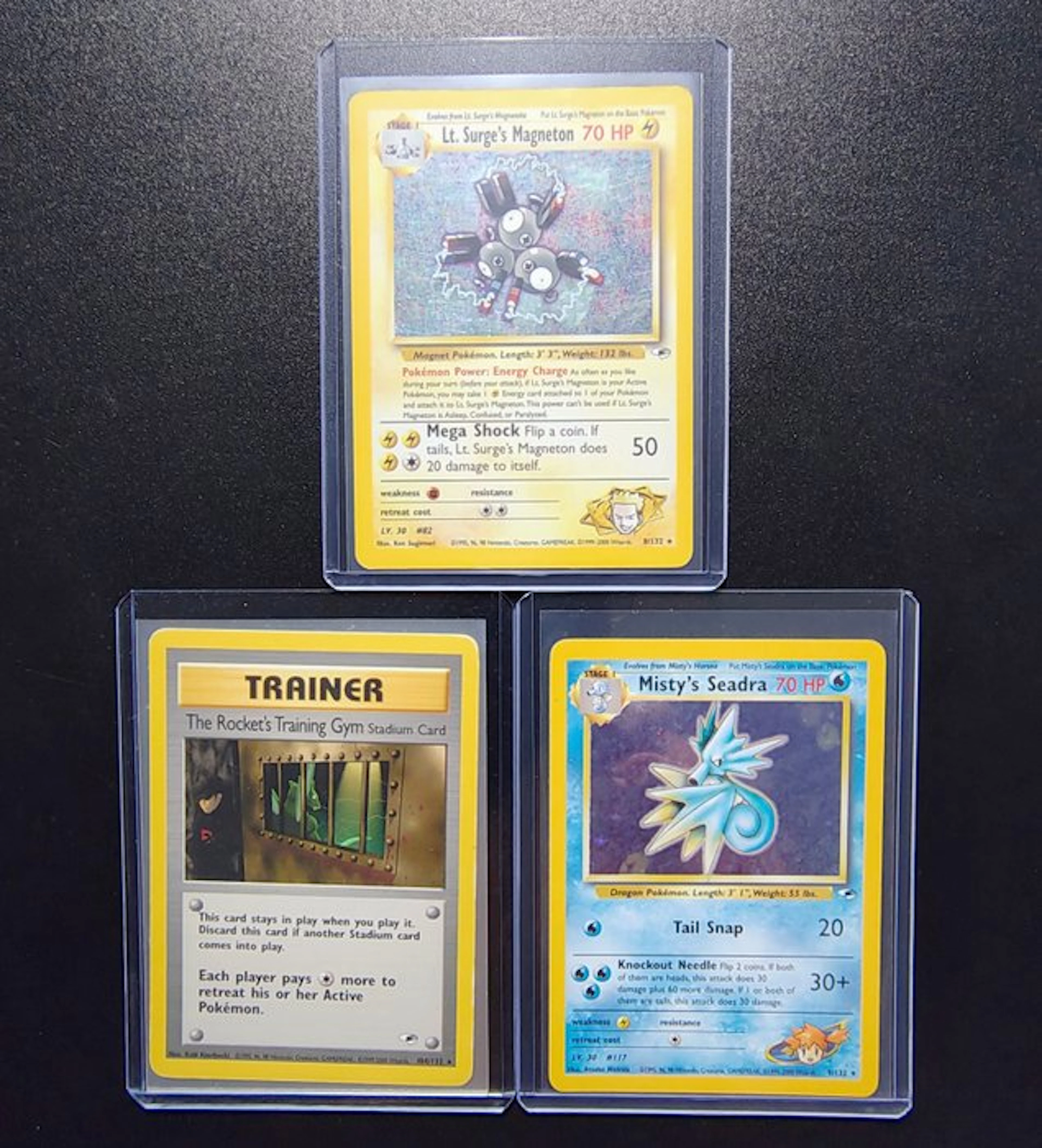 Pokémon - 3 Card - Misty's Seadra Holo - Lt