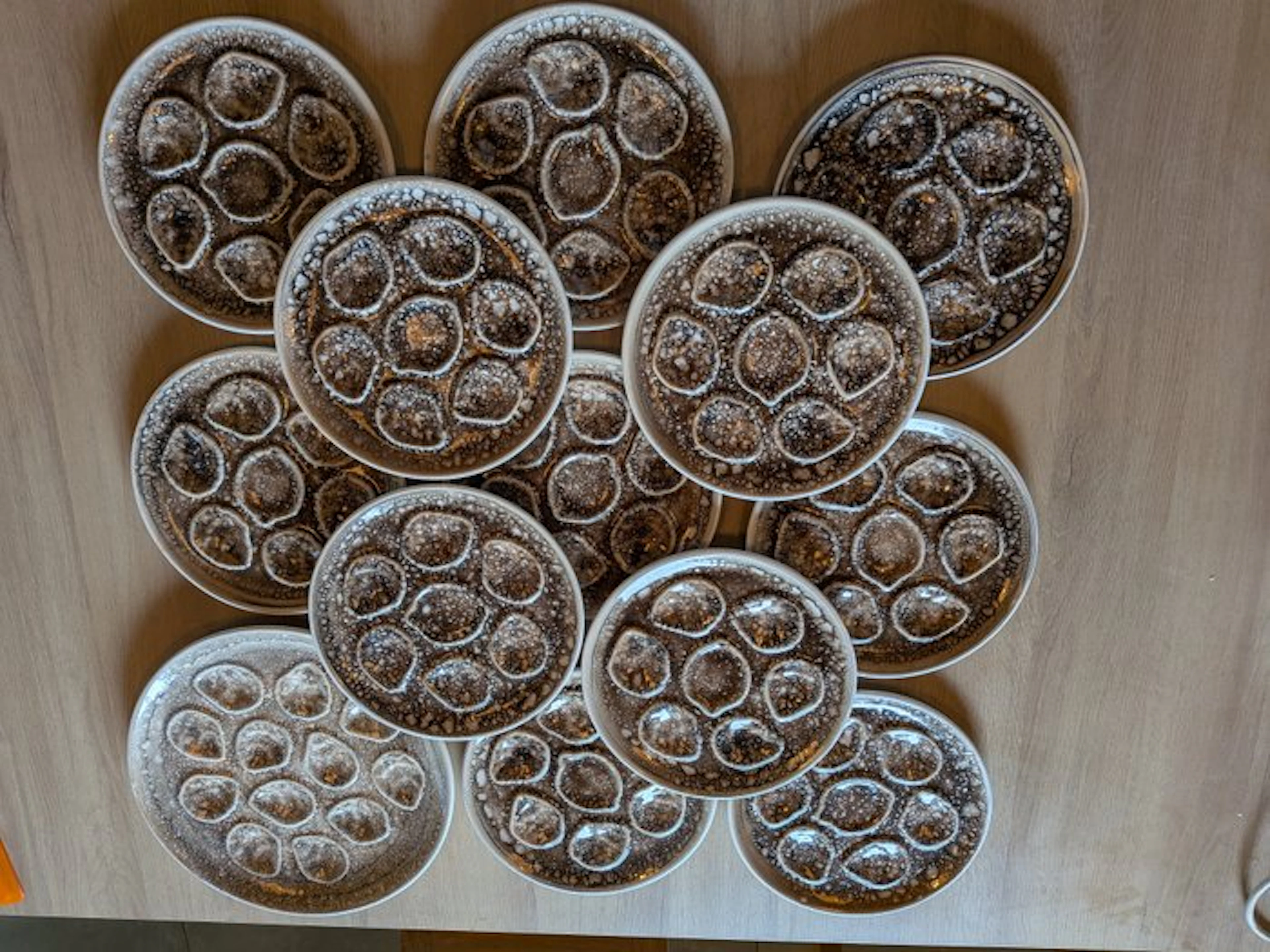 Niderviller - Oyster set (13) - Ceramic, Glaze