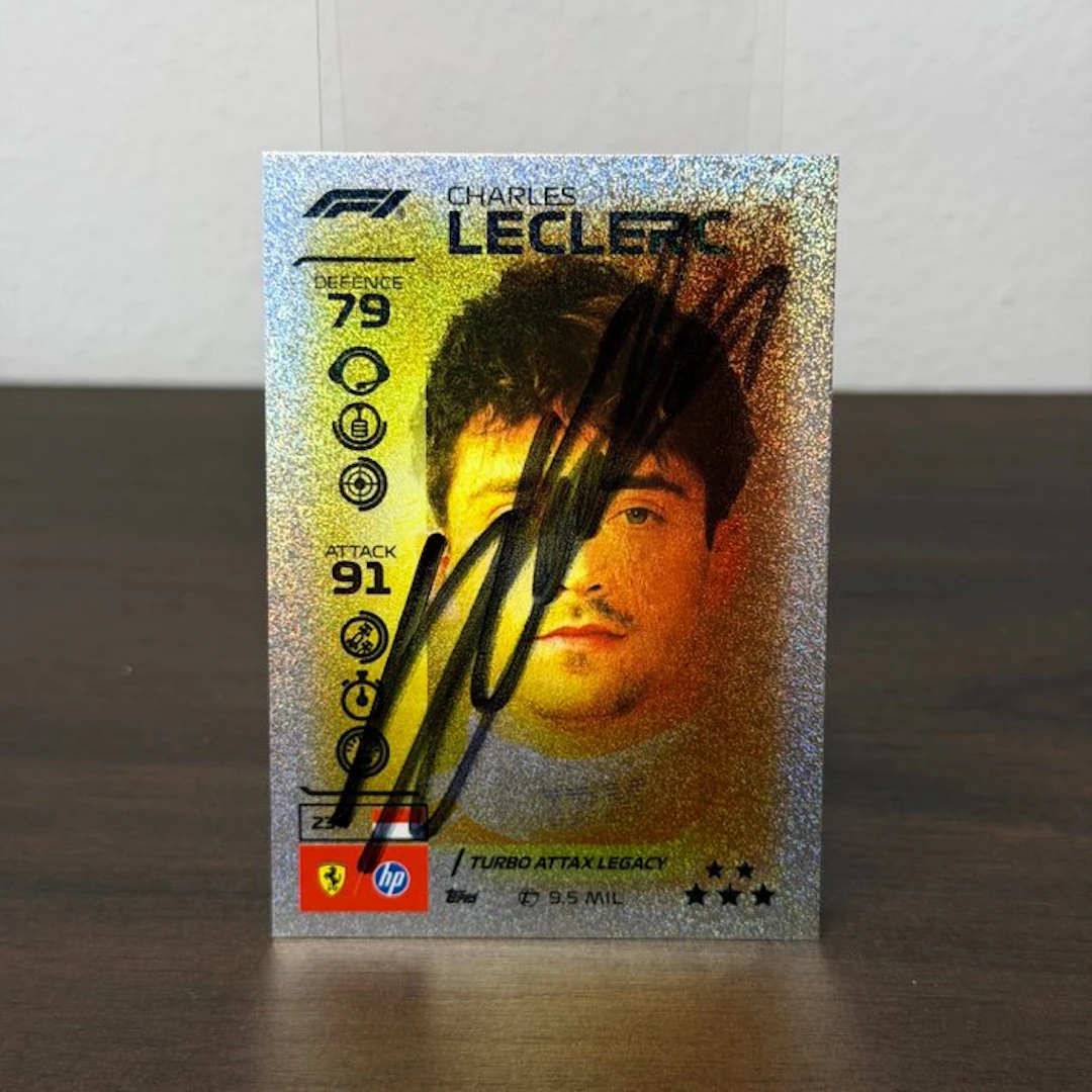 Ferrari - Topps Turbo Attax Legacy Leclerc Signed...