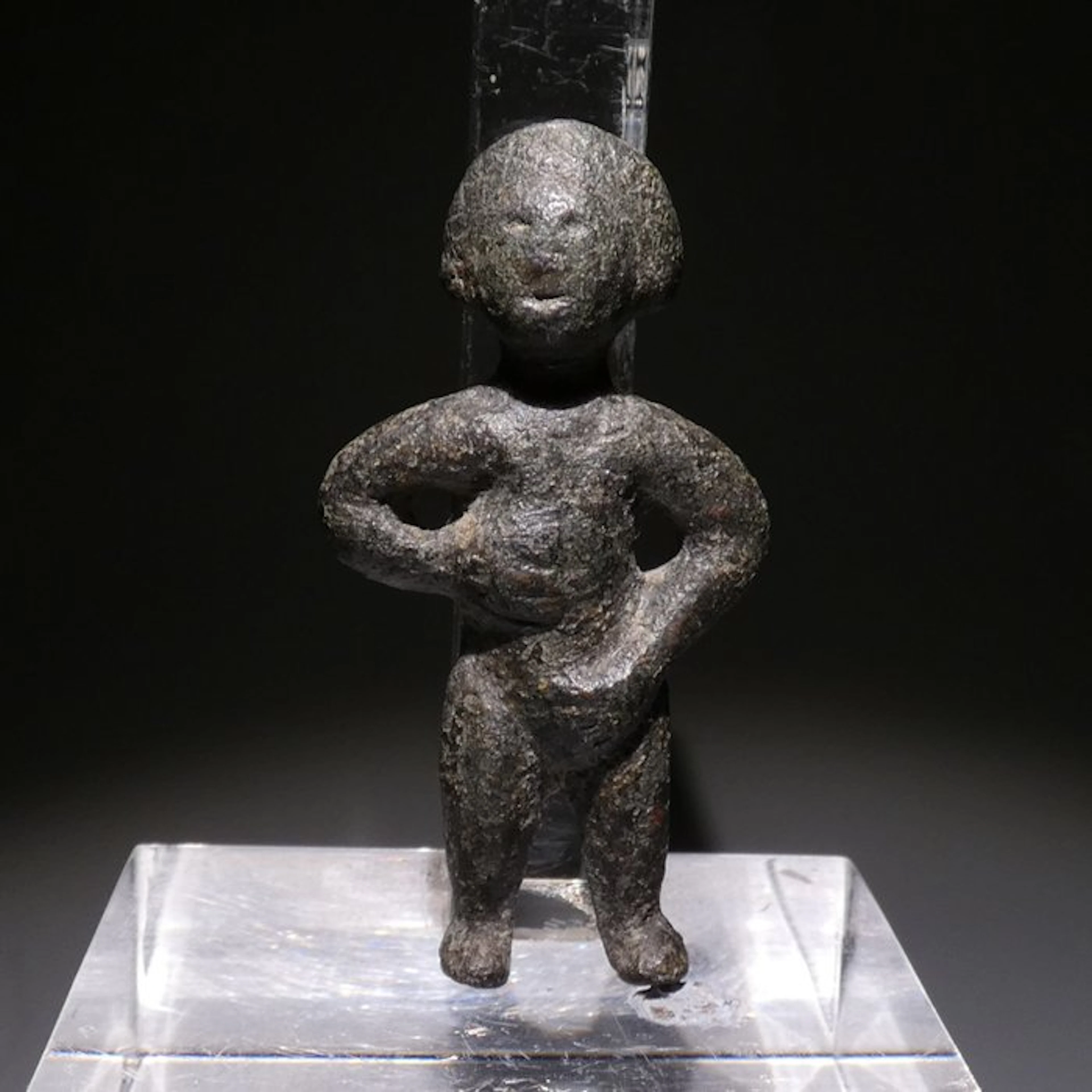 Ancient Roman Bronze Figure. 5 cm H. 1st - 2nd century AD
