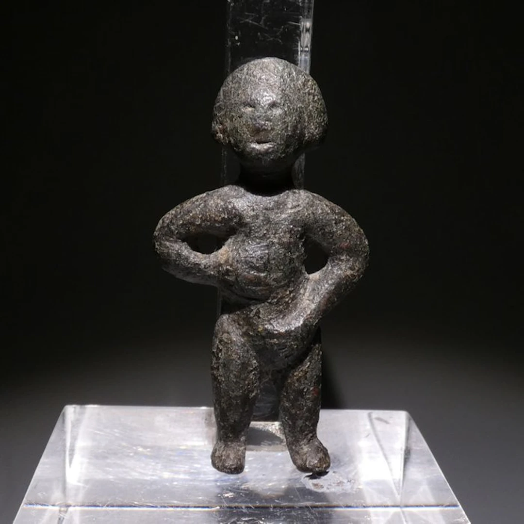 Ancient Roman Bronze Figure. 5 cm H. 1st - 2nd century AD