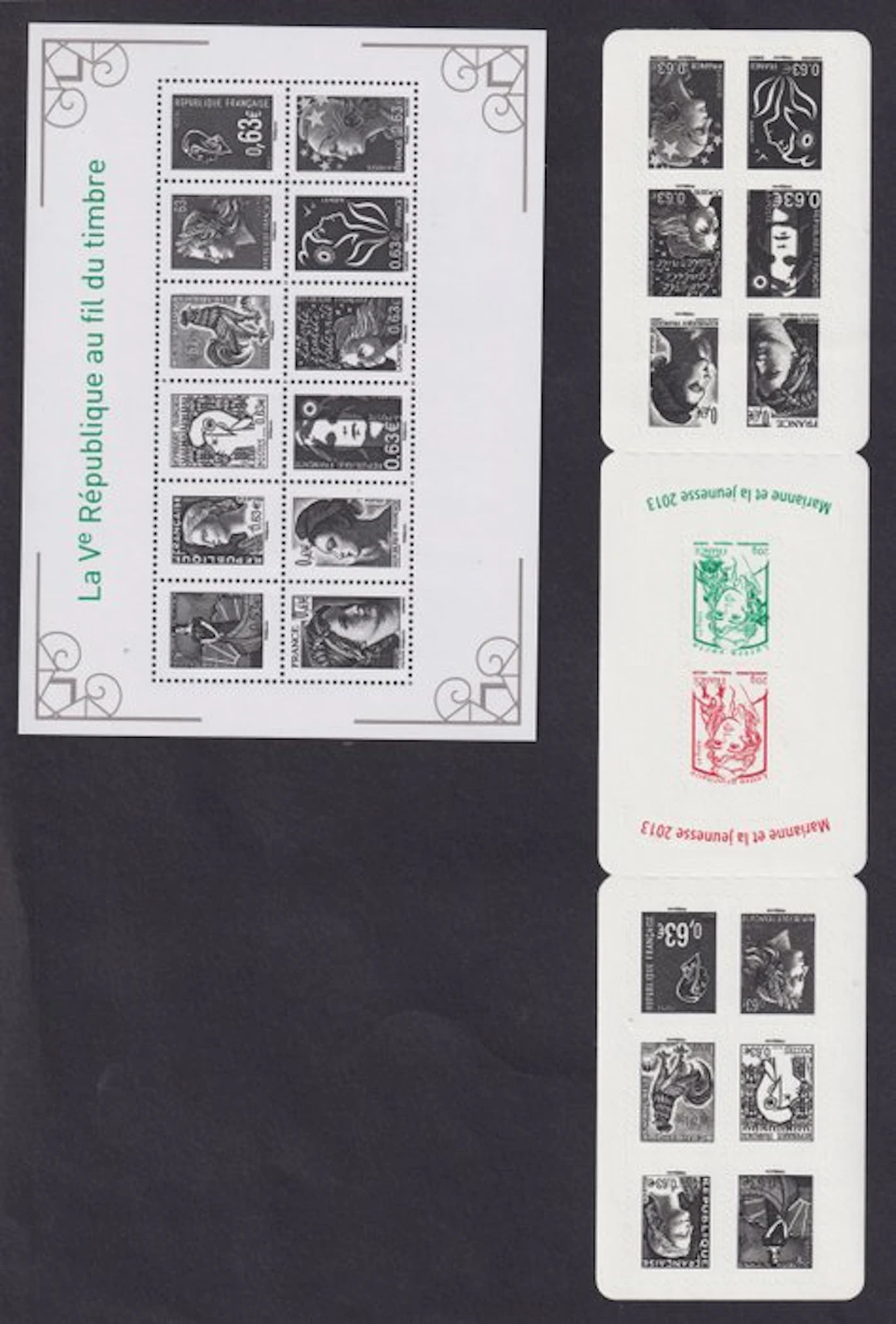 France 2013 - Sheet block F4781 and booklet BC 913 from the '5th Republic'
