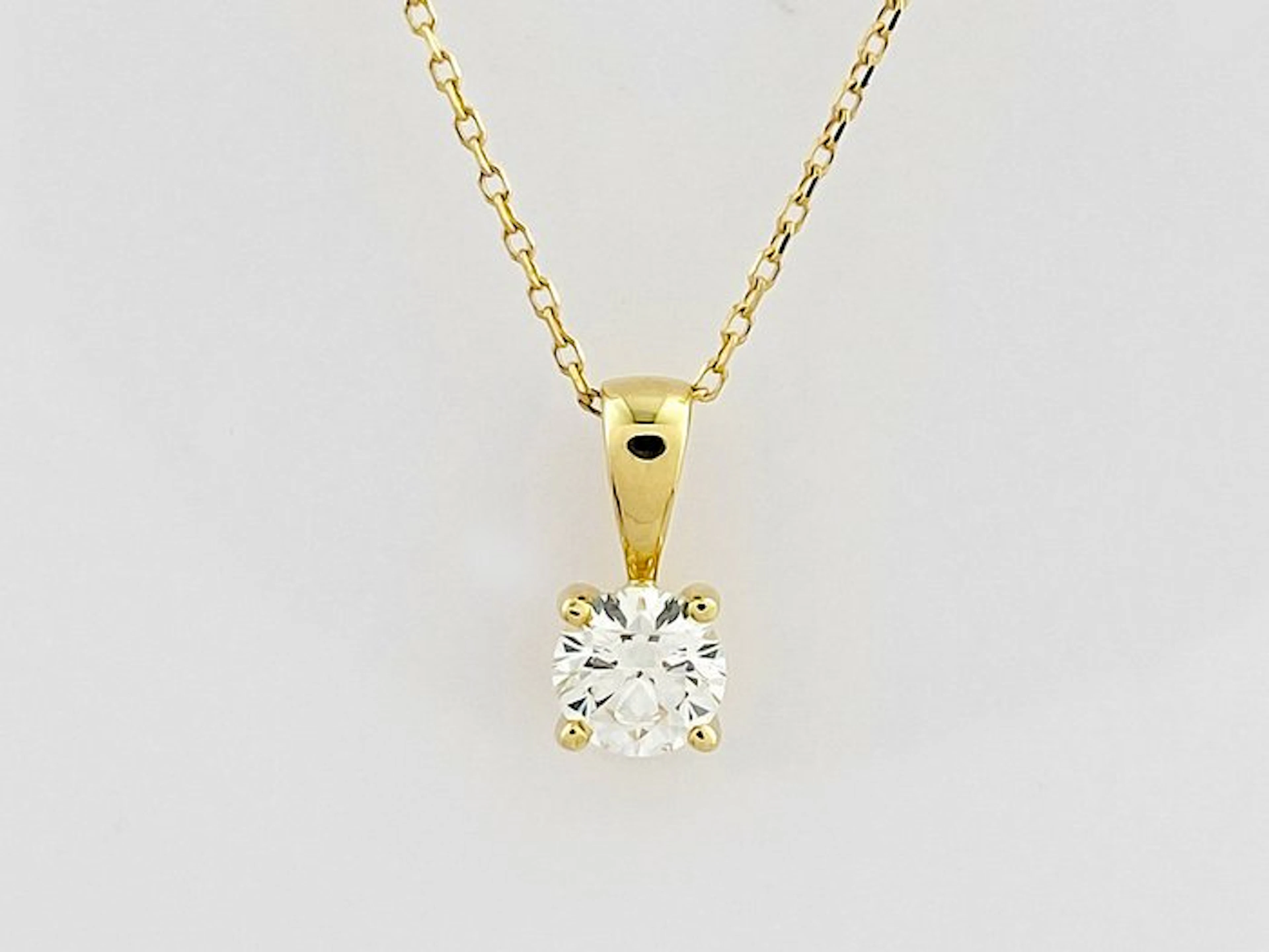 Necklace - 14 kt. Yellow gold - 0.50ct. tw. Diamond (Natural)