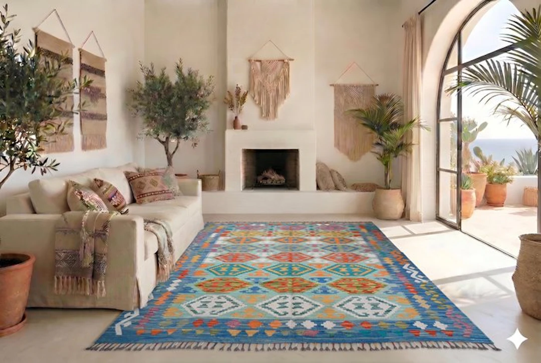 Colorful kilim - unused - Rug - 240 cm - 180 cm - With certificate