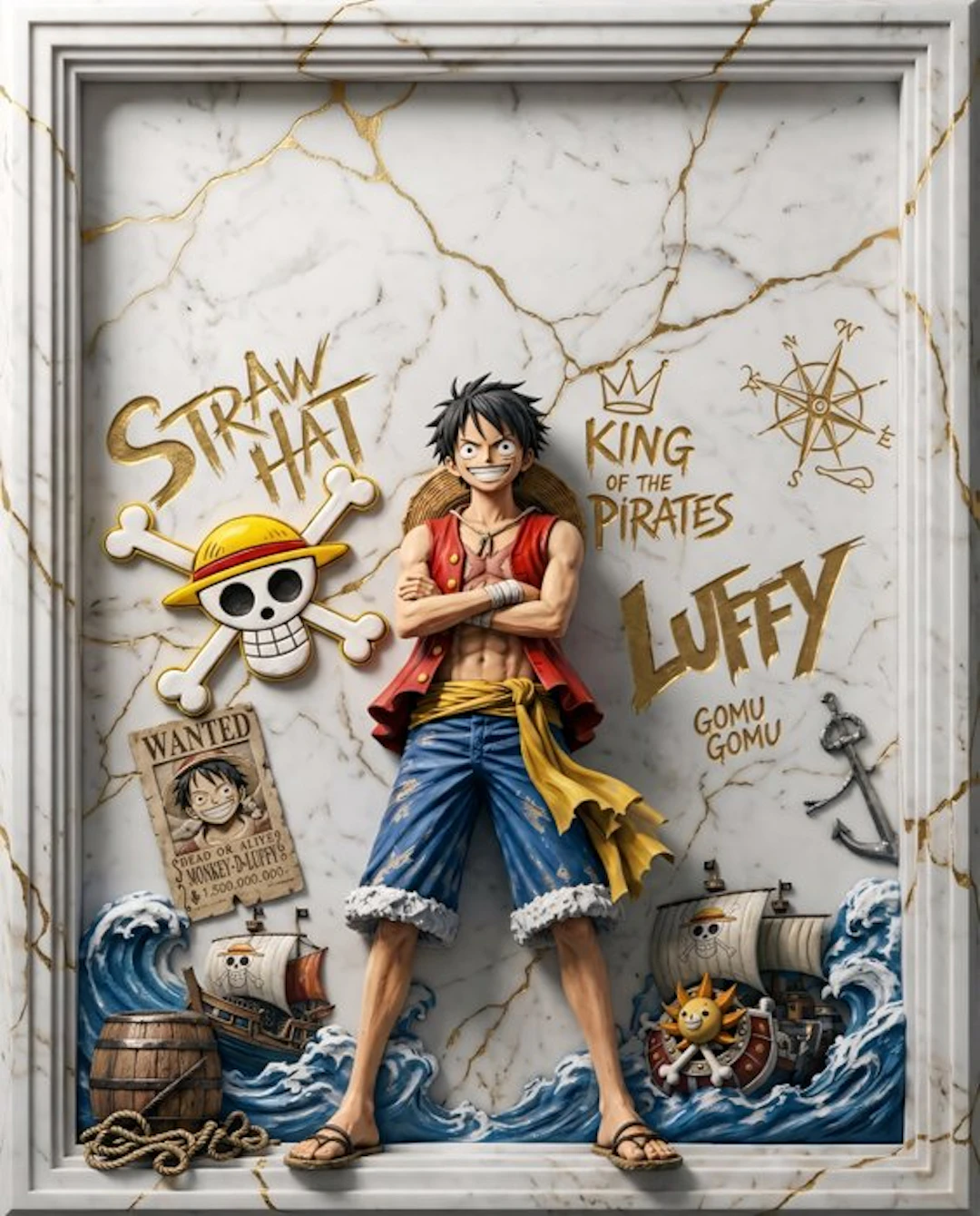 Makayhos - [Canvas] Monkey D. Luffy – King of the Pirates