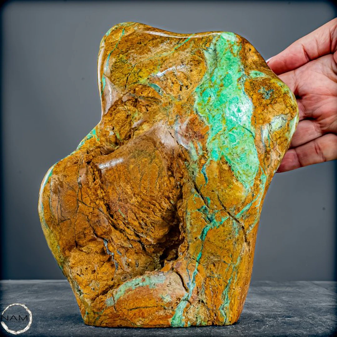 Natural chrysoprase freeform from Indonesia- 2496.62 g