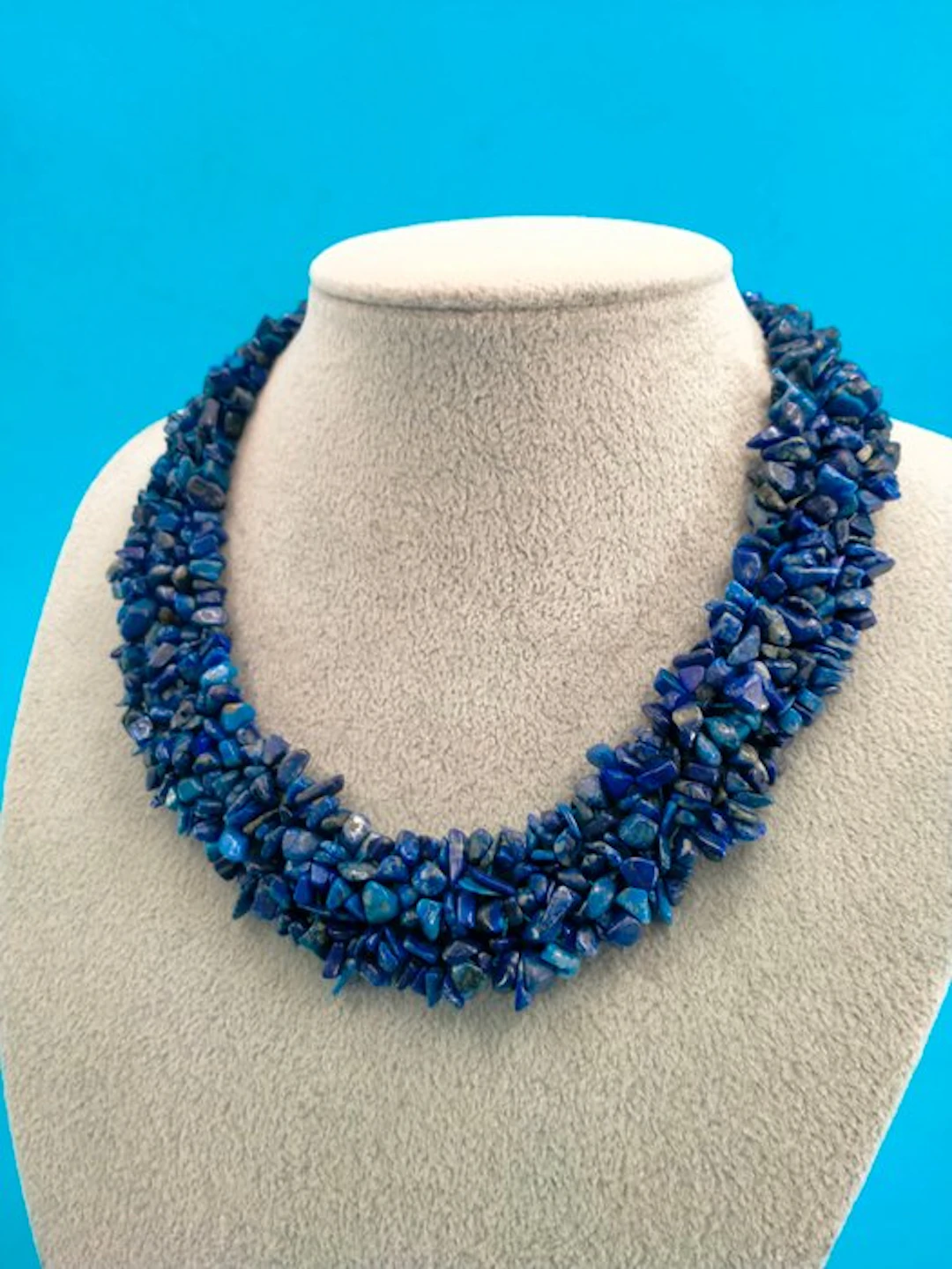 Silver - Necklace - Lapis lazuli necklace