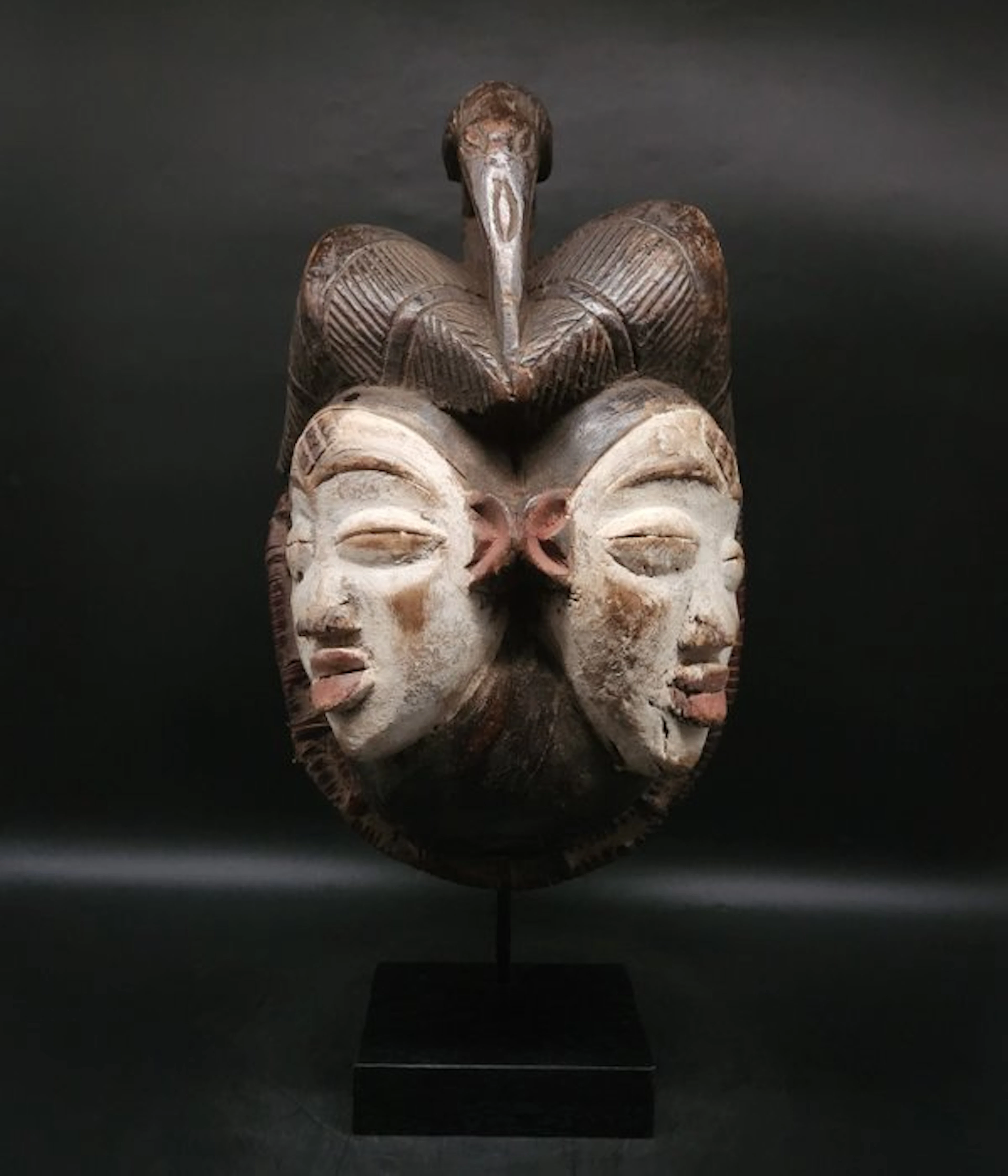 Superb - double-faced mask - Punu - Gabon (No reserve price)